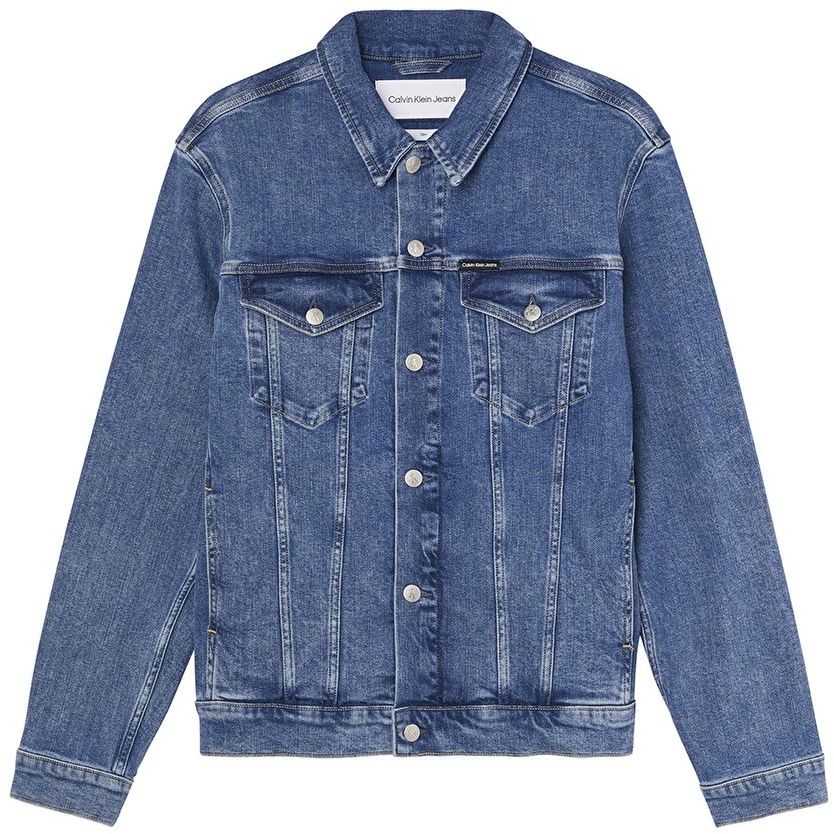 CALVIN KLEIN JEANS Džinsinis švarkas vyrams, Mėlyna, Modern essential denim jacket 1