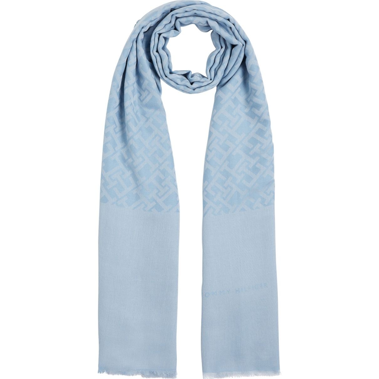 TOMMY HILFIGER Šalikas moterims, Mėlyna, Contemporary scarf mono 1