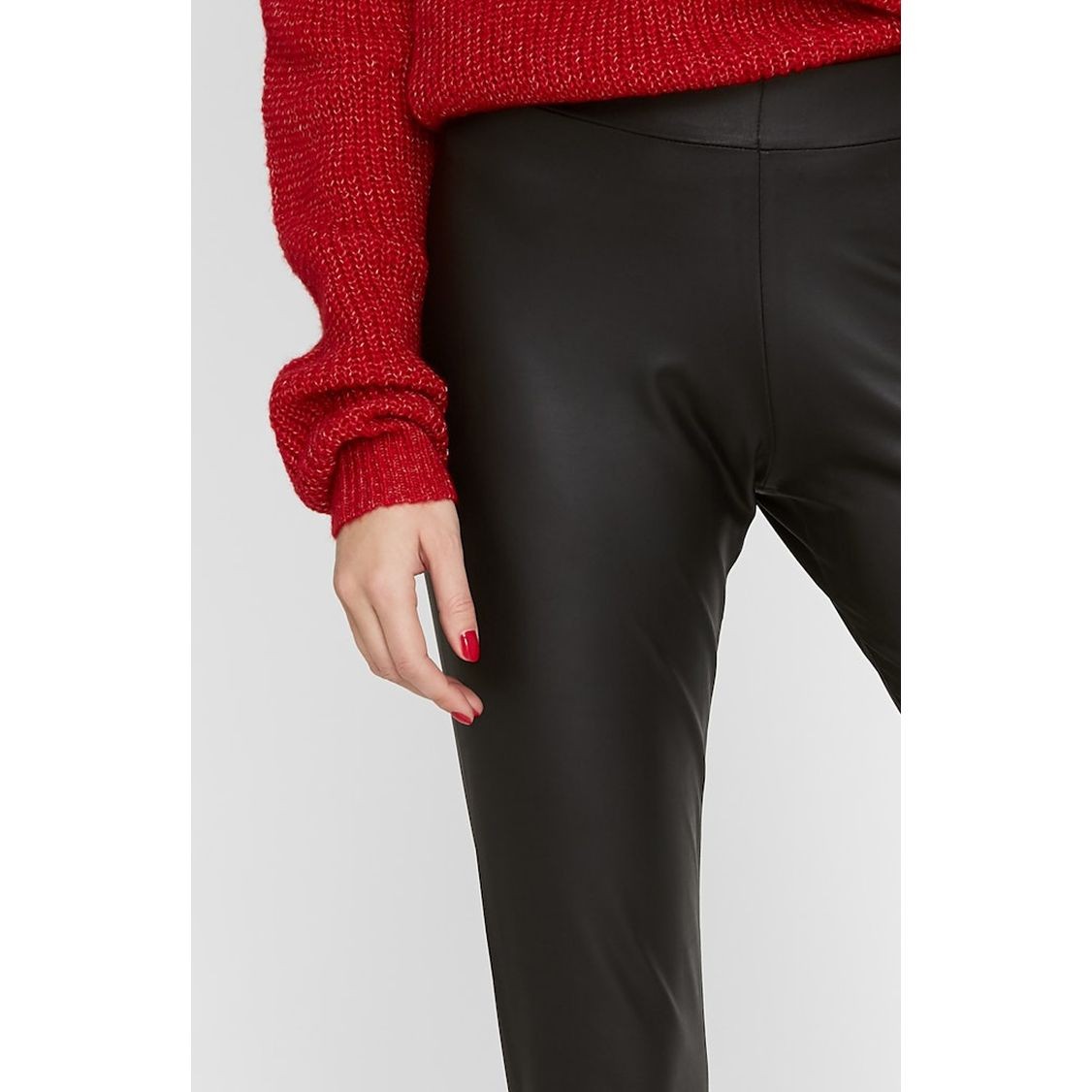 PIECES Kelnės moterims, Juoda, PCNEW SHINY LEGGINGS 6