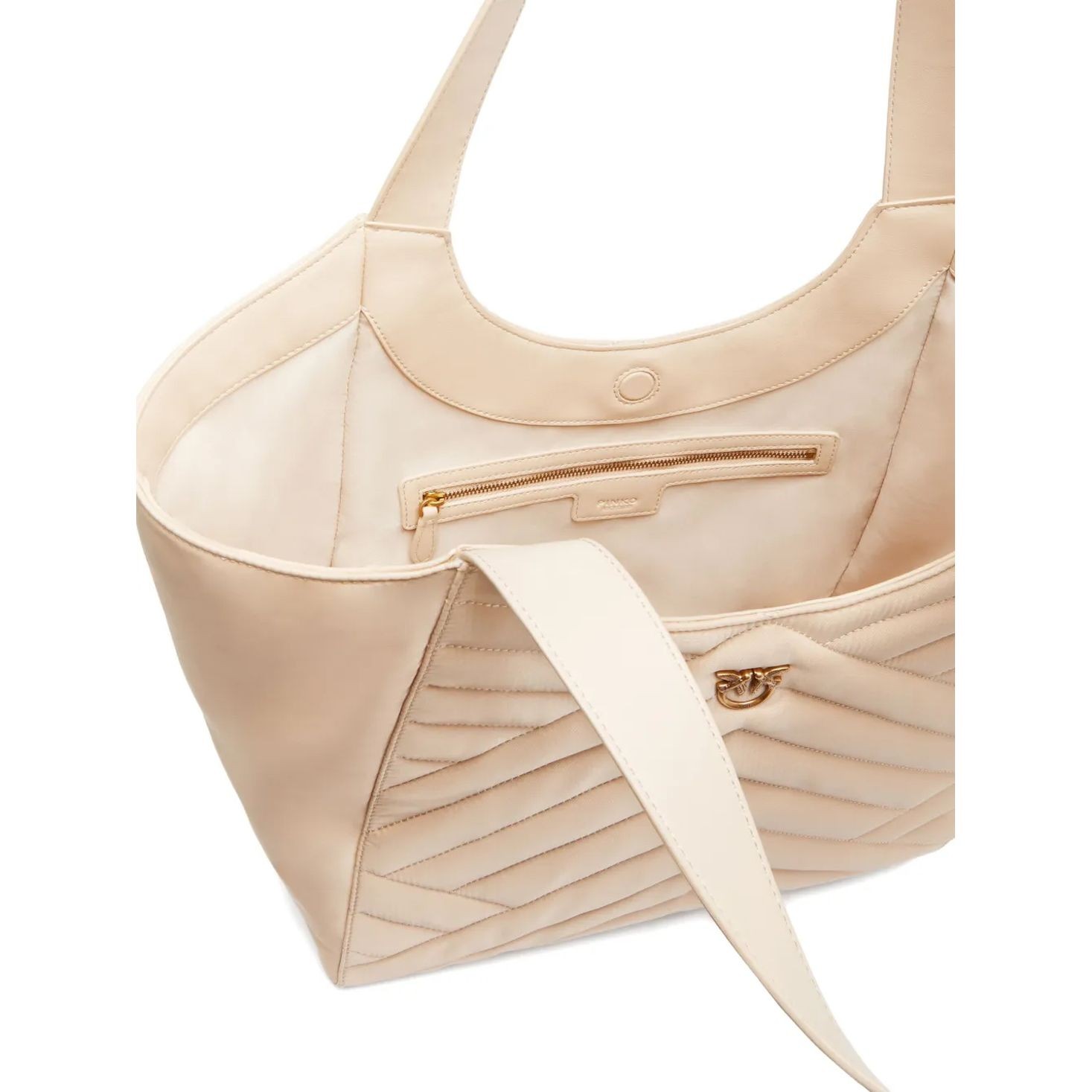 PINKO Pirkinių krepšys moterims, Pilka, Tote bag 4