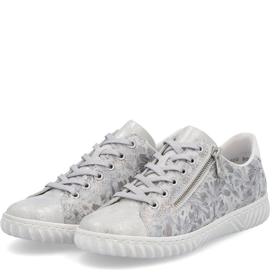 RIEKER Laisvalaikio bateliai moterims, Sidabrinė, Sneakers 7