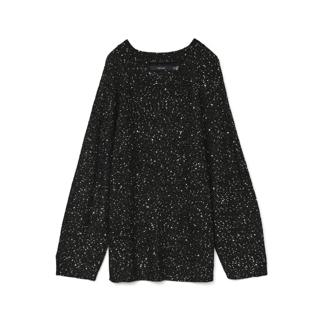 VERO MODA Megztinis moterims, Juoda, Leilani