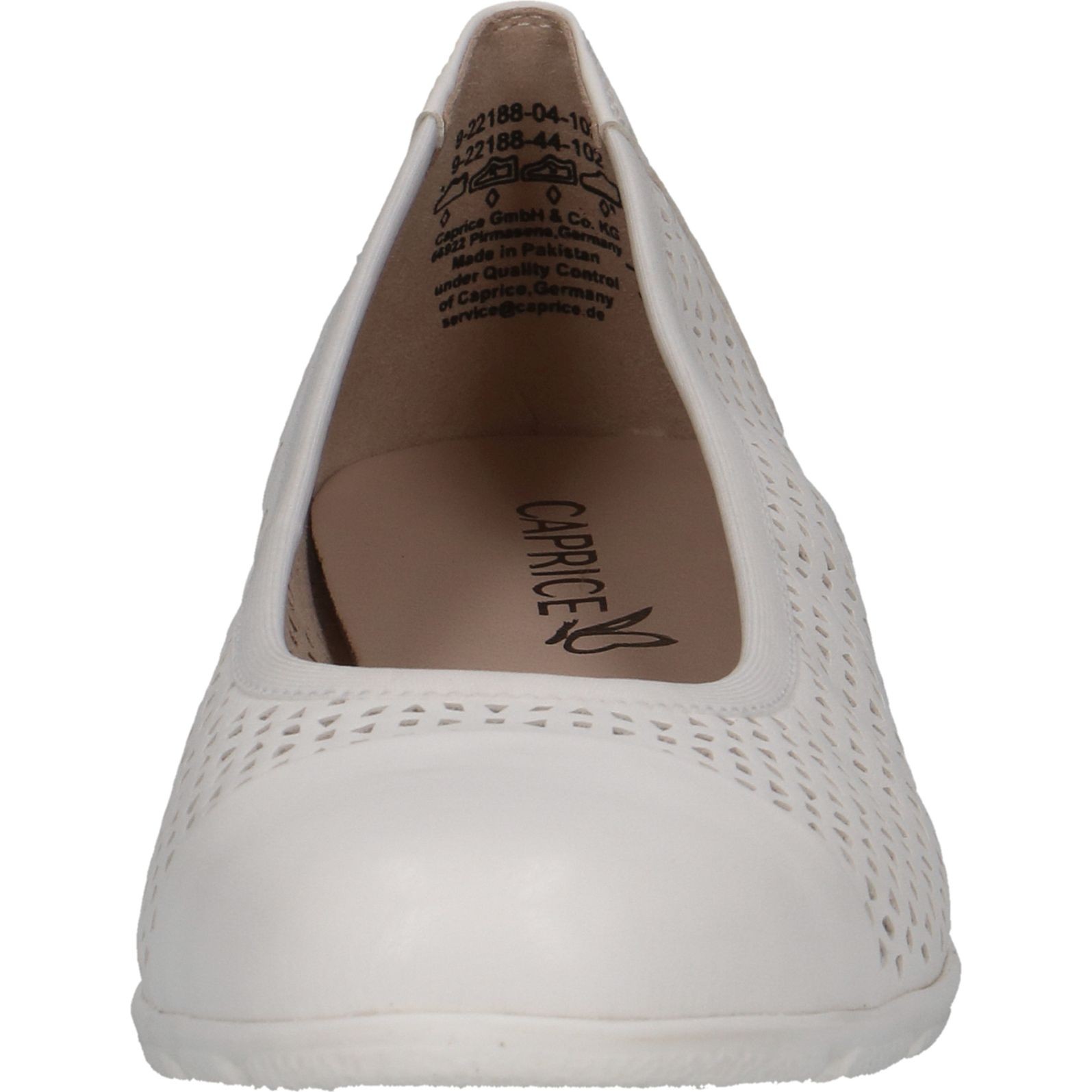 CAPRICE Balerinos moterims, Balta, Ballerinas 3