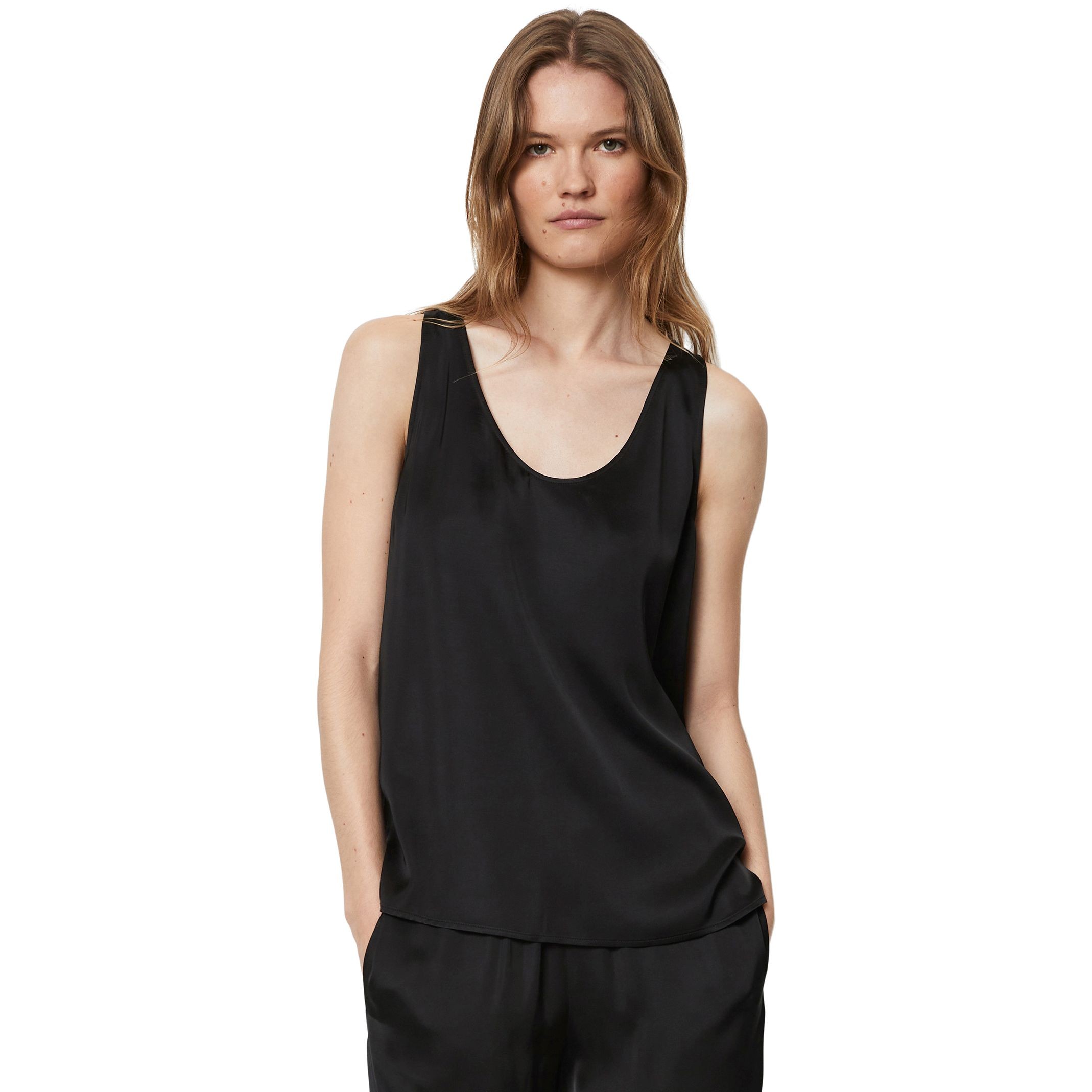 MARC O'POLO Marškinėliai moterims, Juoda 2