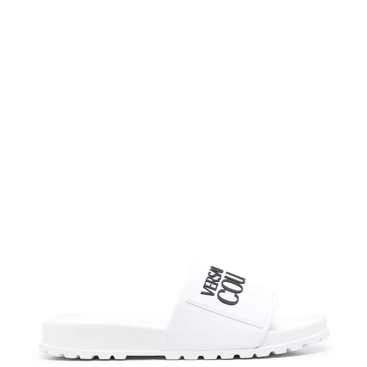 VERSACE JEANS CUTURE Šlepetės moterims, Balta, Fondo shelly slippers 1
