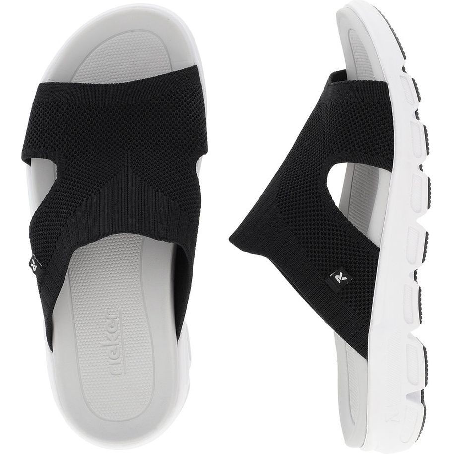 RIEKER Šlepetės moterims, Juoda, Slippers 8