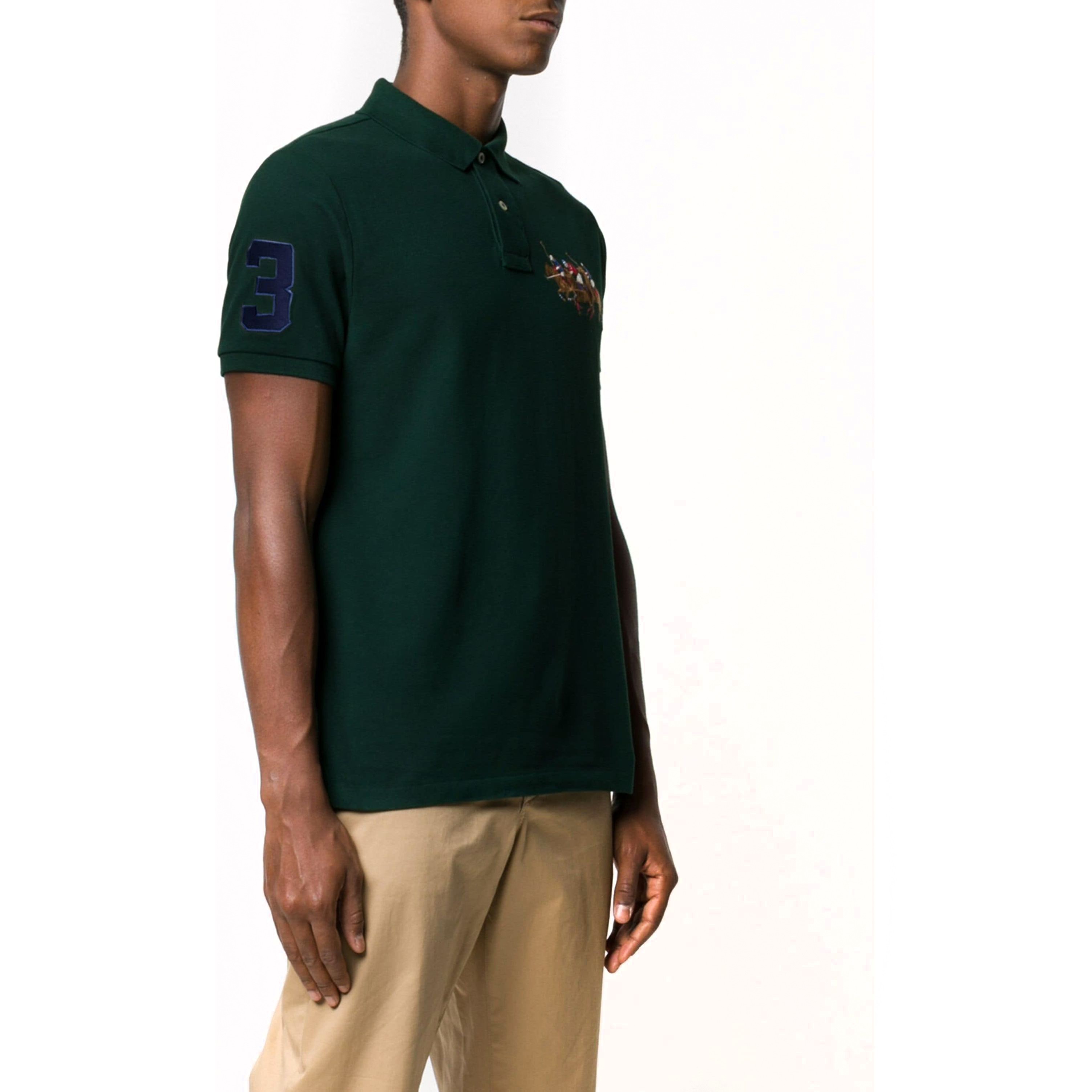 POLO RALPH LAUREN Polo marškiniai trumpos rank. vyrams, Žalia, Short sleeve polo 3