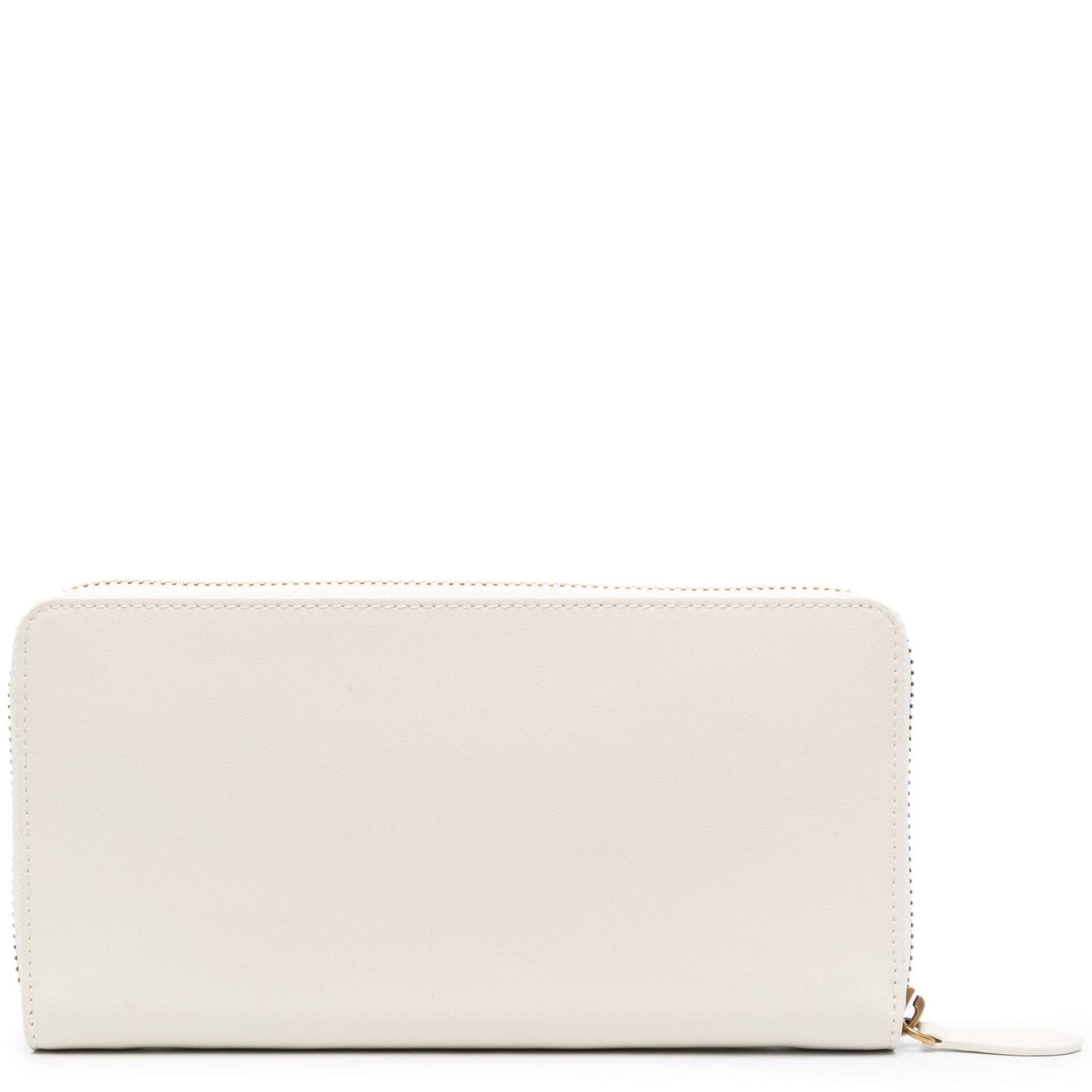 PINKO Piniginė moterims, Balta, Love birds leather wallet 2