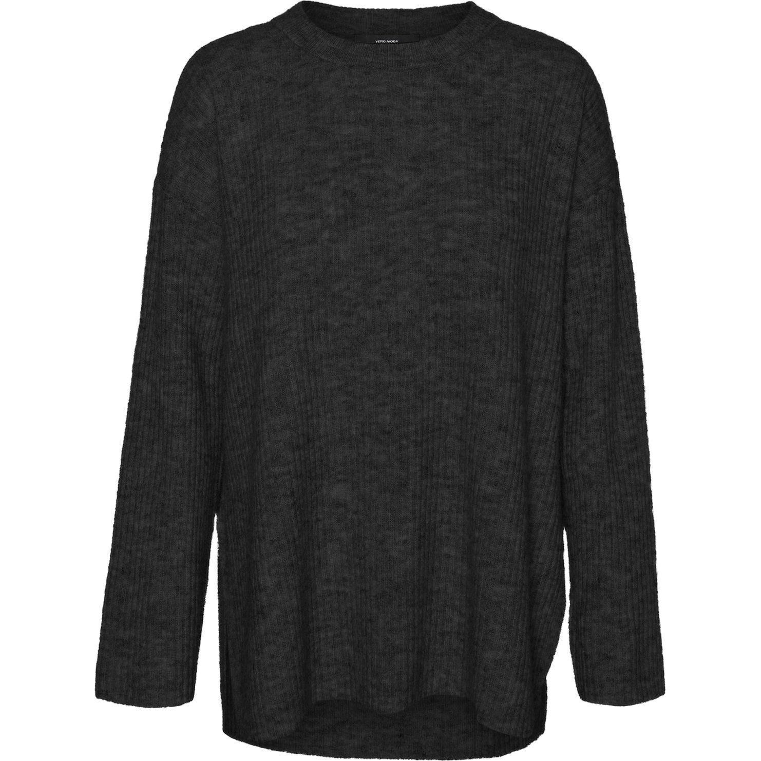 VERO MODA Megztinis moterims, Juoda, Palma long pullover 1