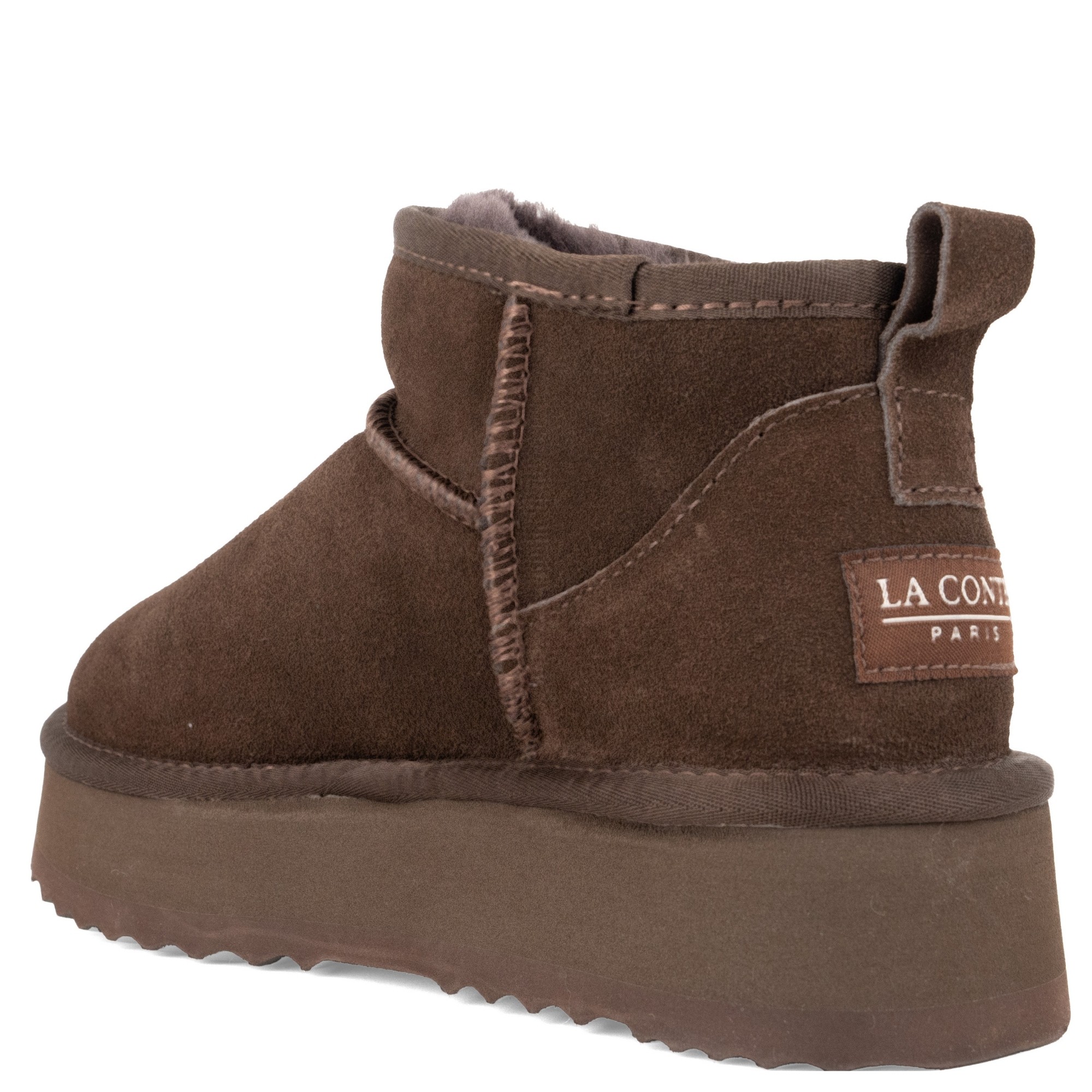 LA CONTE Pašiltinti aulinukai moterims, Ruda, warm boots, lac6013-25212brw 3