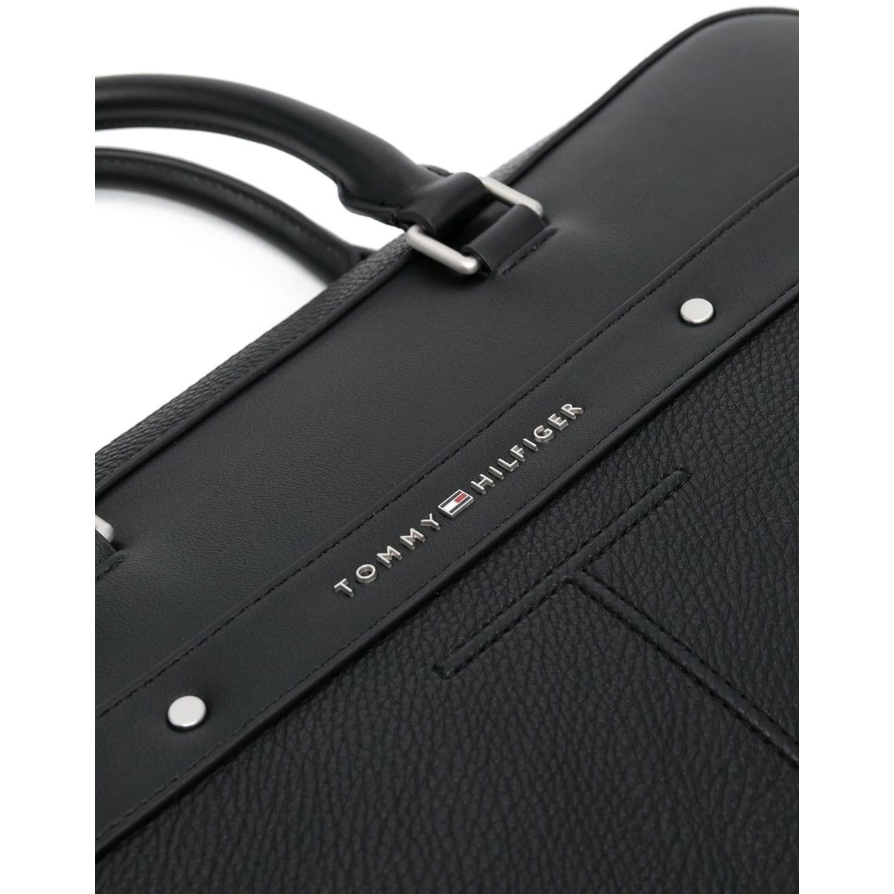 TOMMY HILFIGER Dėklas kompiuteriui vyrams, Juoda, TH CENTRAL SLIM COMPUTER BAG 3