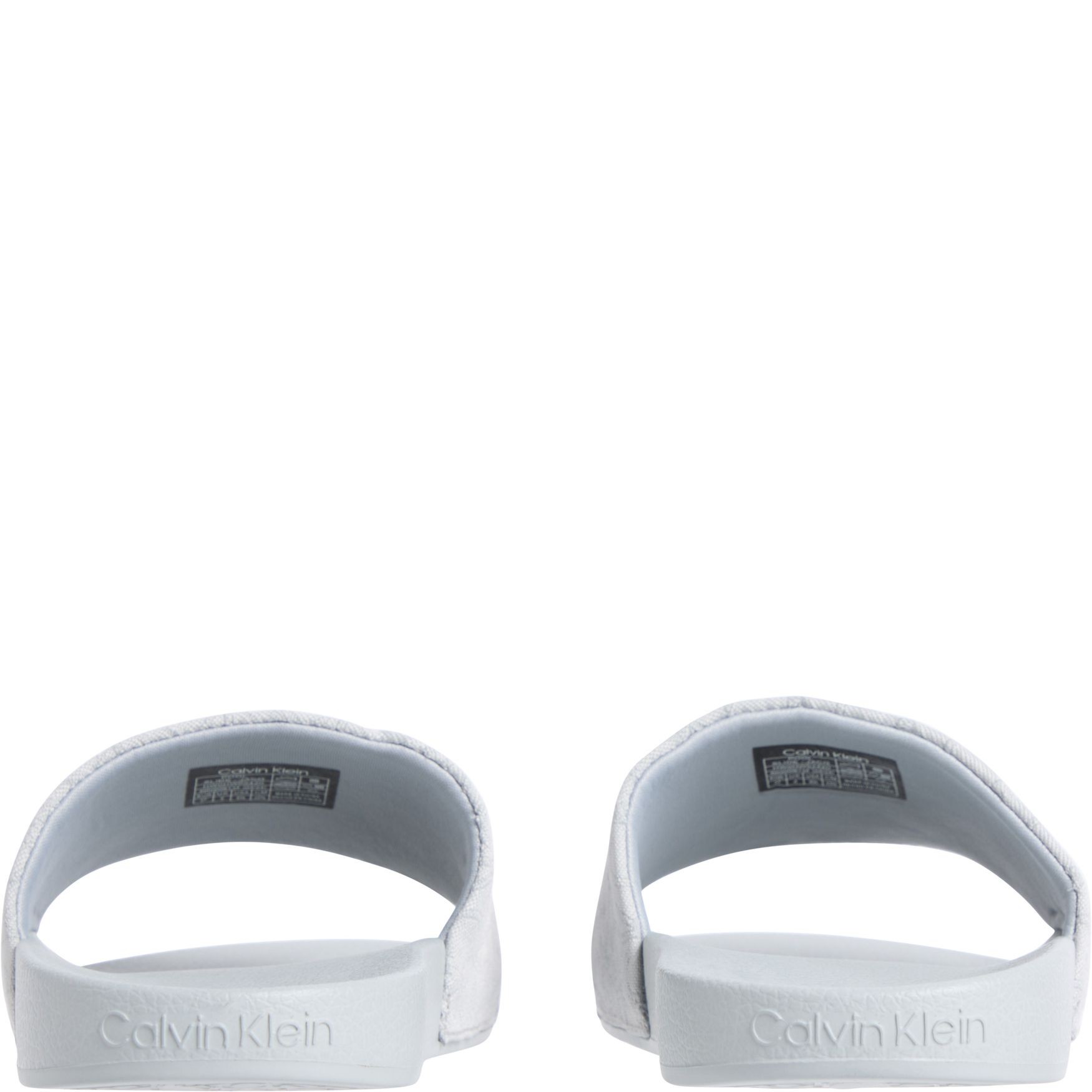 CALVIN KLEIN Guminės šlepetės moterims, Pilka, Pool slide 4