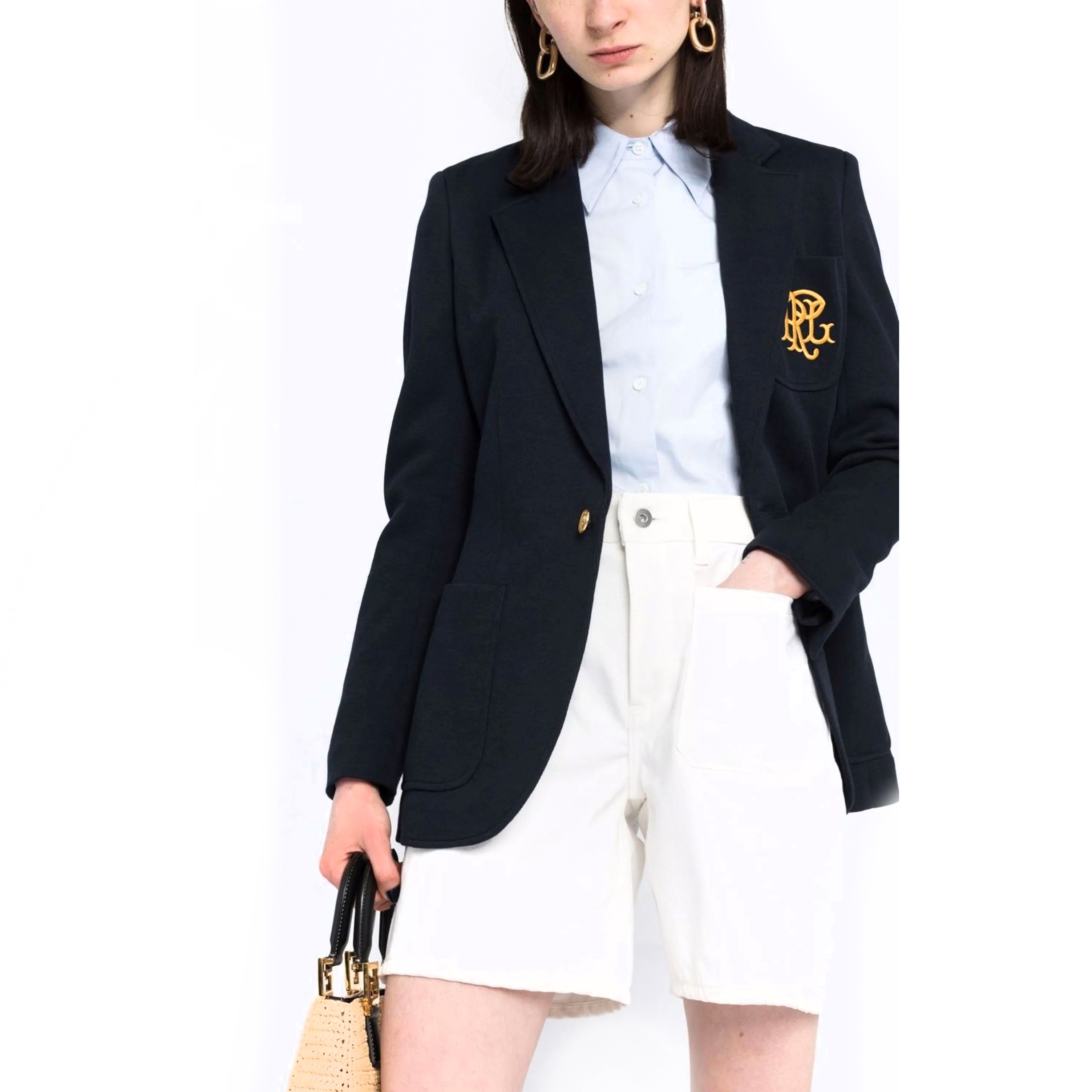 POLO RALPH LAUREN Švarkas moterims, Mėlyna, Active blazer 2