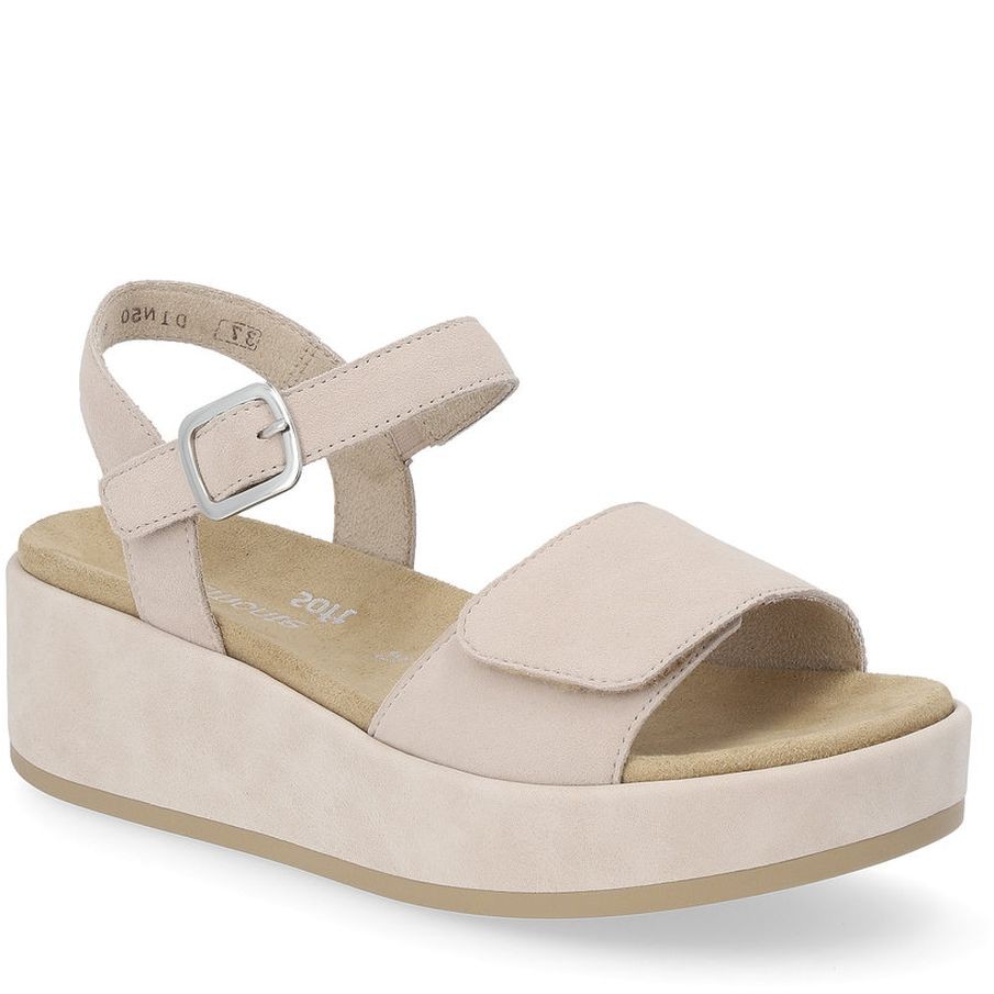 REMONTE Basutės moterims, Smėlio, SANDALS 1