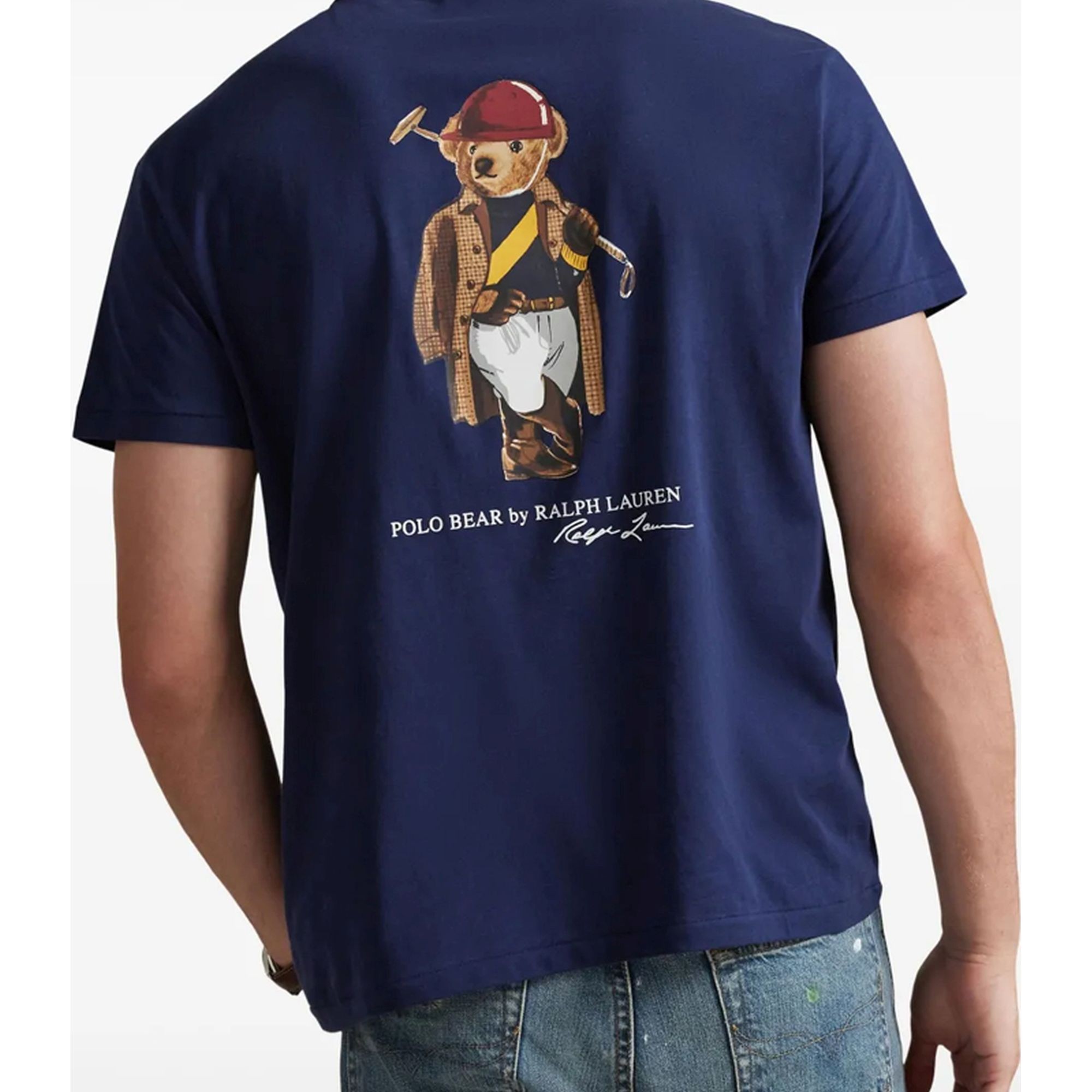 POLO RALPH LAUREN Marškinėliai trump. rankovėmis vyrams, Mėlyna, Knit-t-shirt 3