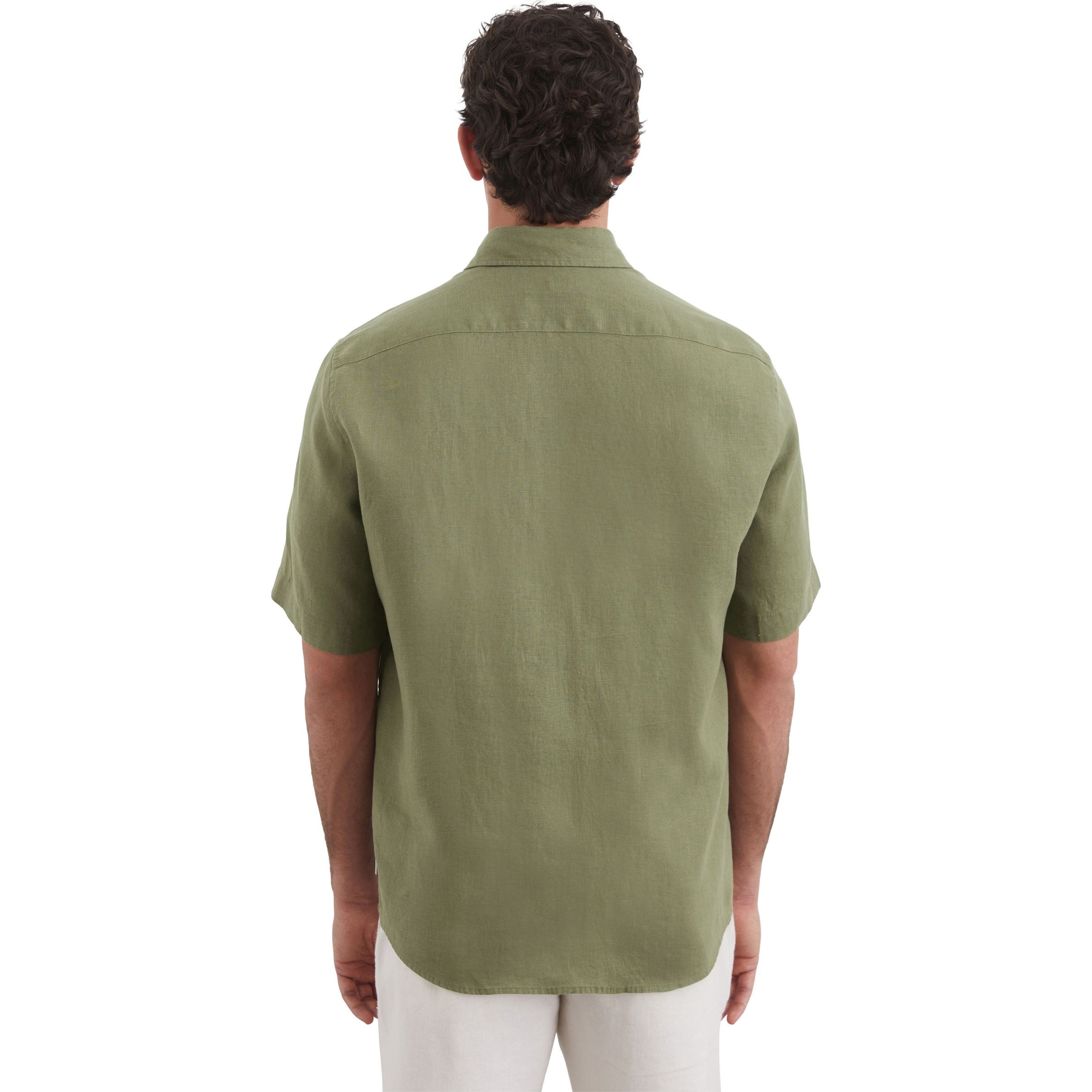 MARC O'POLO Marškiniai trump. rankovėmis vyrams, Žalia, Shirts sho 523742841002 3