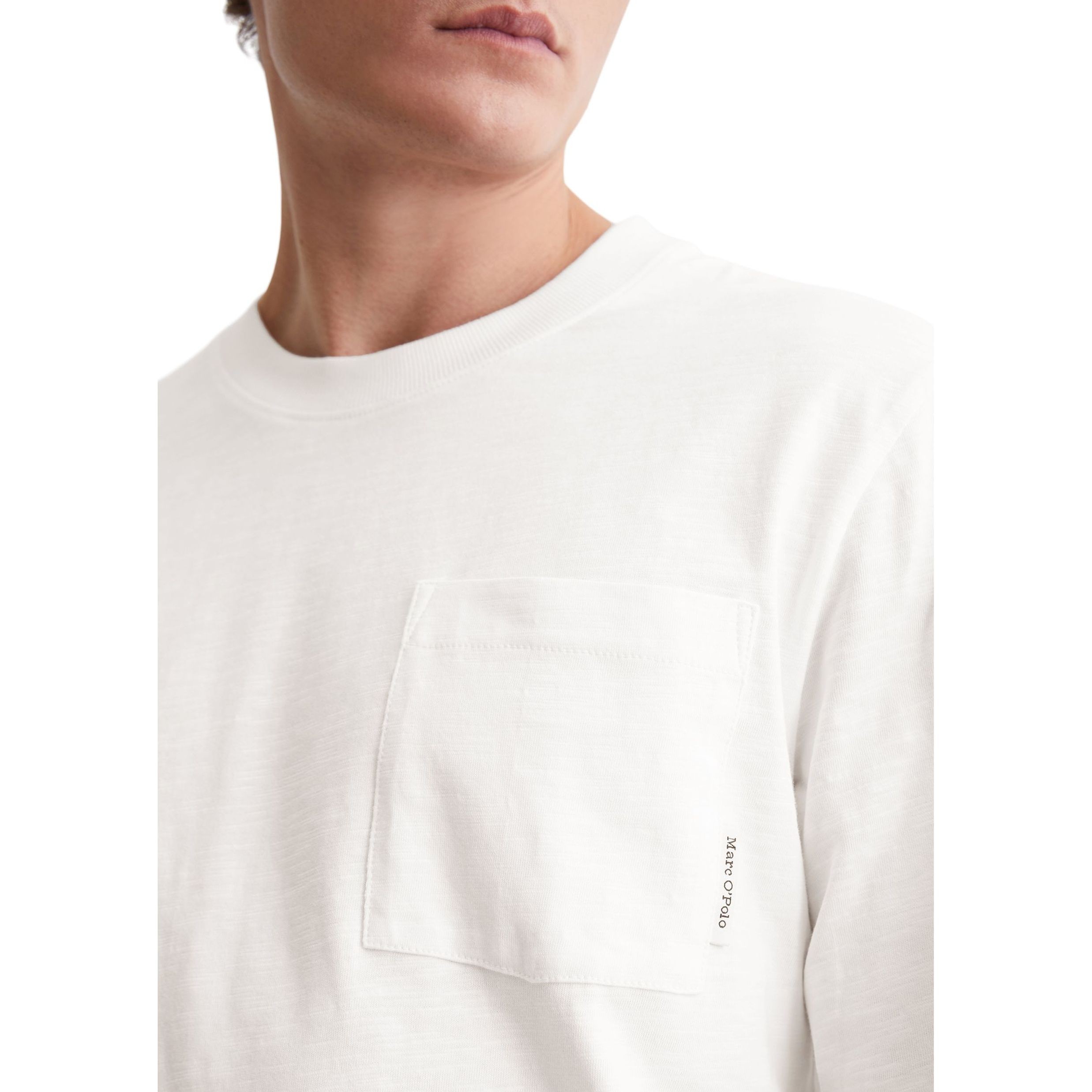 MARC O'POLO Marškinėliai ilgom. rankovėmis vyrams, Balta, Tshirts lo 520222252060 4