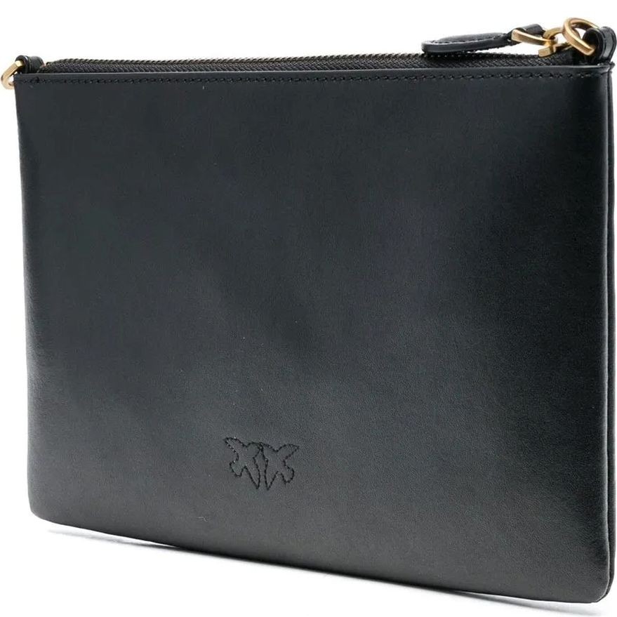 PINKO Rankinė per petį moterims, Juoda, Classic flat love bag simply 2