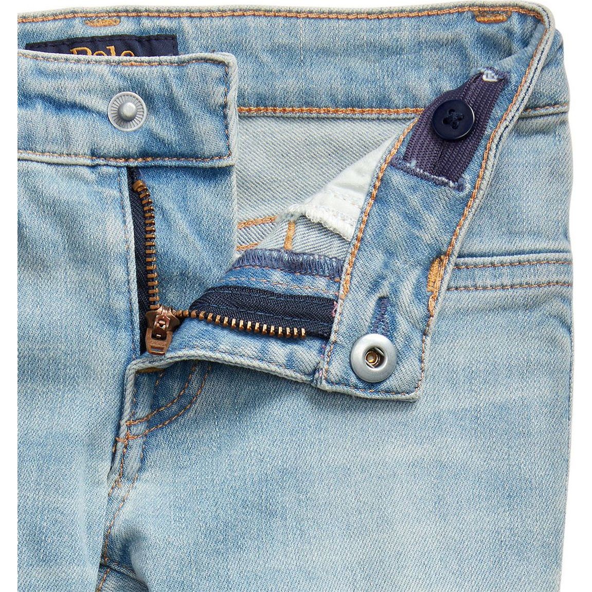 RALPH LAUREN KIDS Aptempti džinsai mergaitėms, Mėlyna, Aubrie denim legging (2-6x) 3