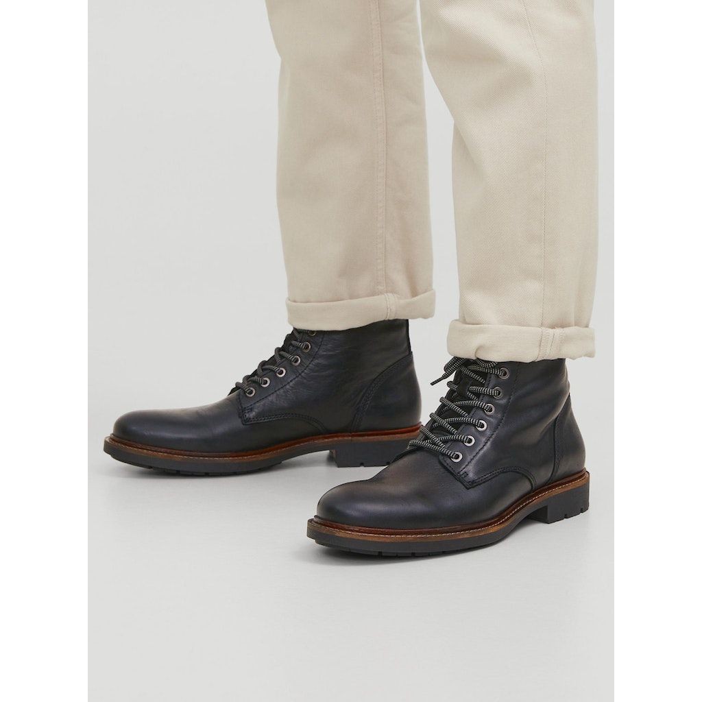 JACK & JONES Aulinukai vyrams, Pilka, JFWTANNER LEATHER BOOT SN 2