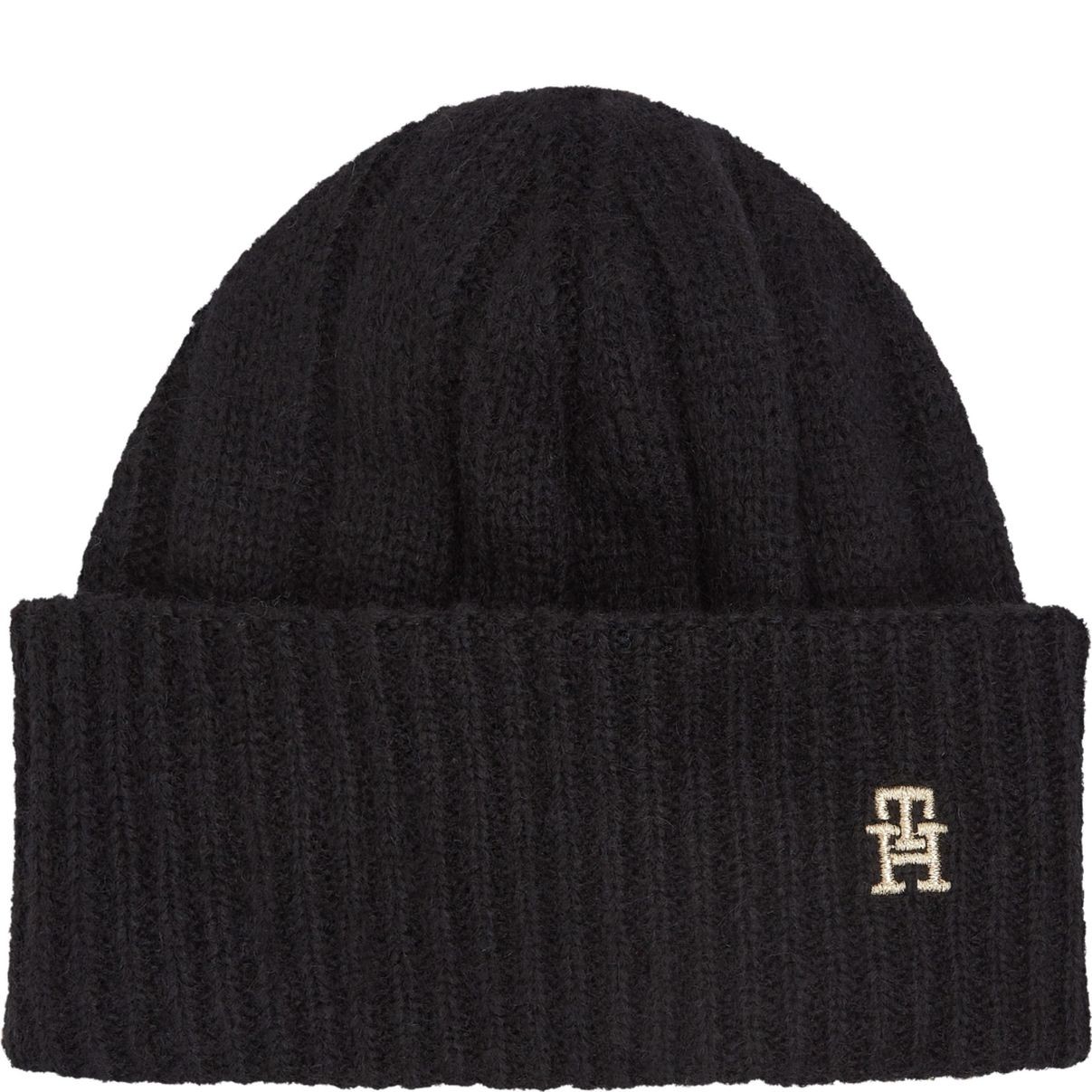 TOMMY HILFIGER Kepurė moterims, Juoda, Timeless beanie 1