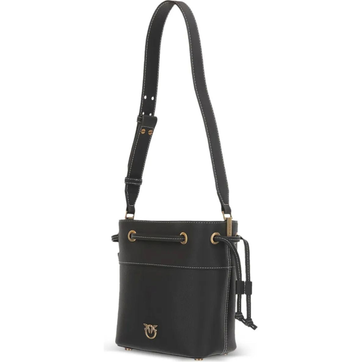 PINKO Rankinė per petį moterims, Juoda, Secchiello mini should bag 3