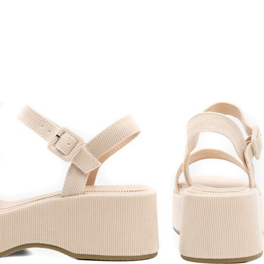 DEEZEE Basutės moterims, Smėlio, SANDALS 4