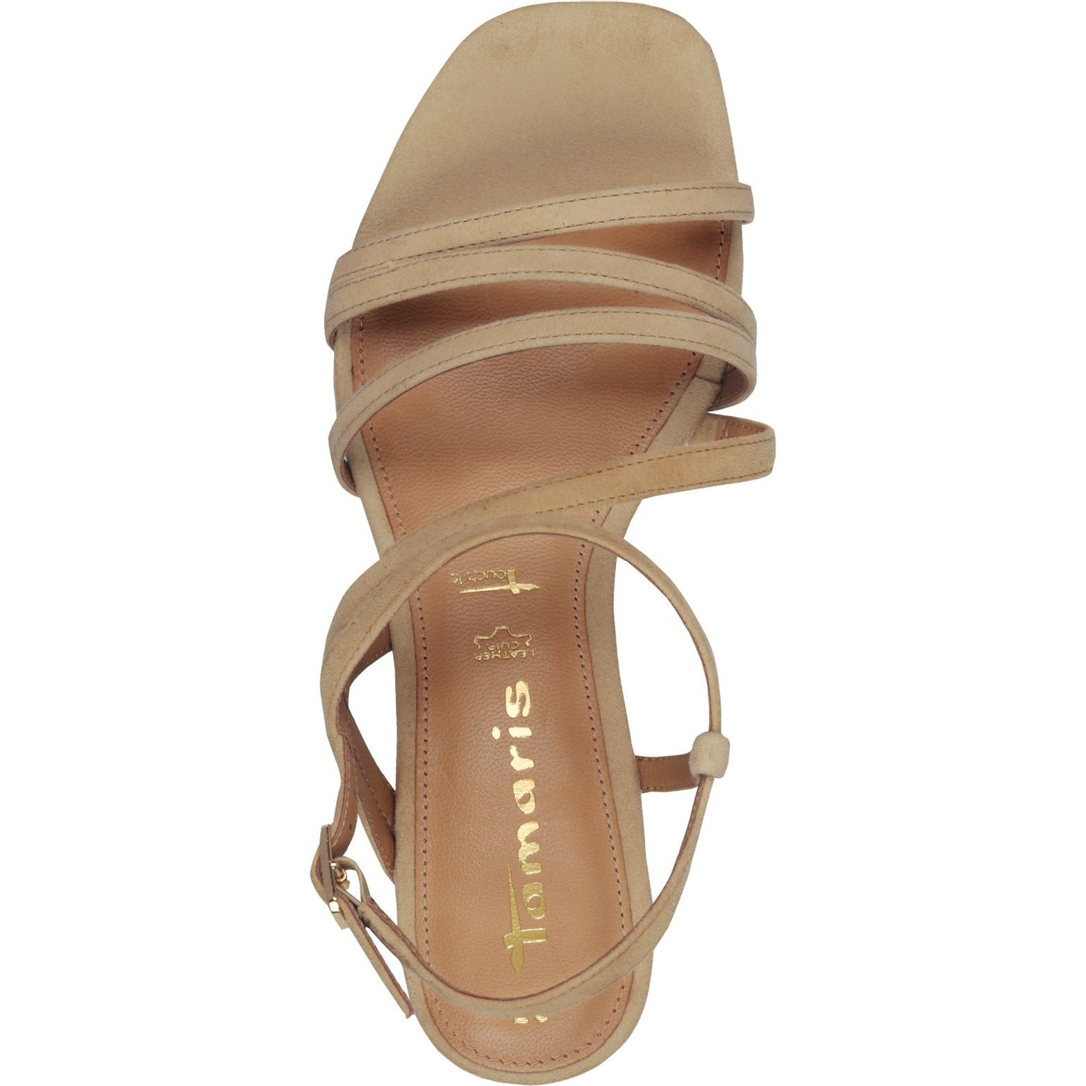 TAMARIS Basutės moterims, Smėlio, Sandal heel 4