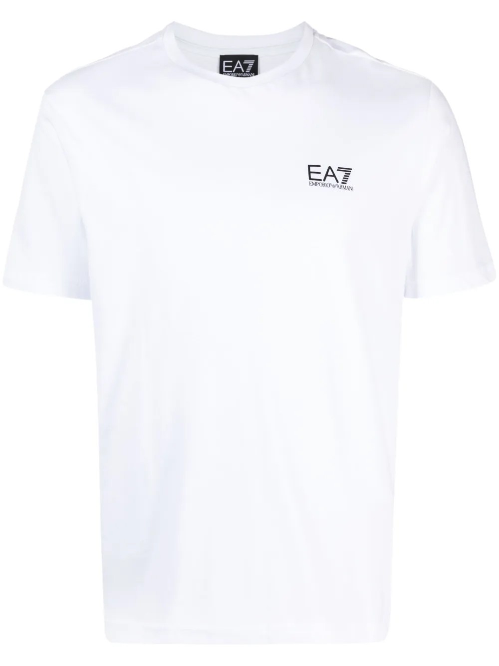 EA7 Marškinėliai trump. rankovėmis vyrams, Balta, Logo print t-shirt