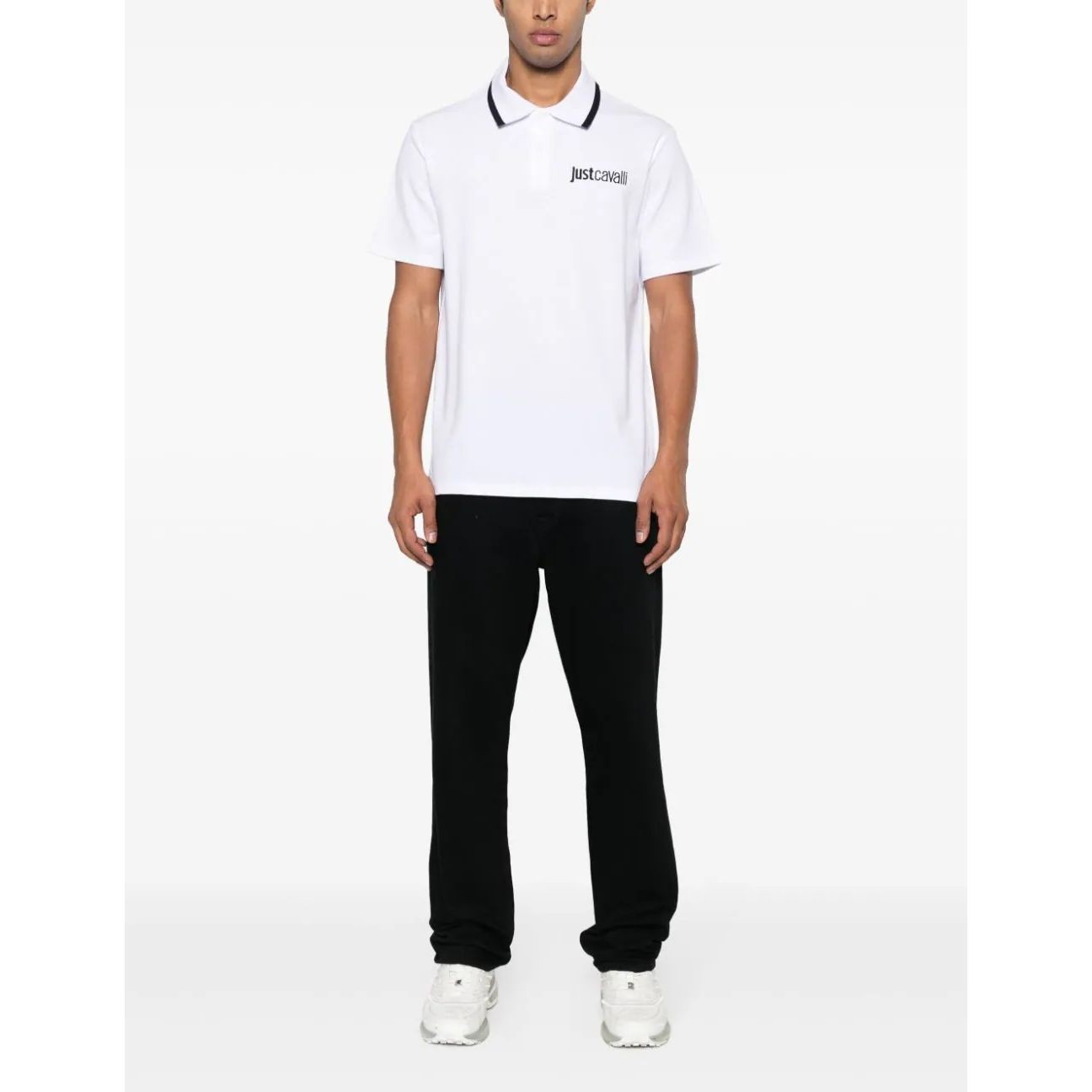 JUST CAVALLI Polo marškiniai trumpos rank. vyrams, Balta, Polo shirt 2