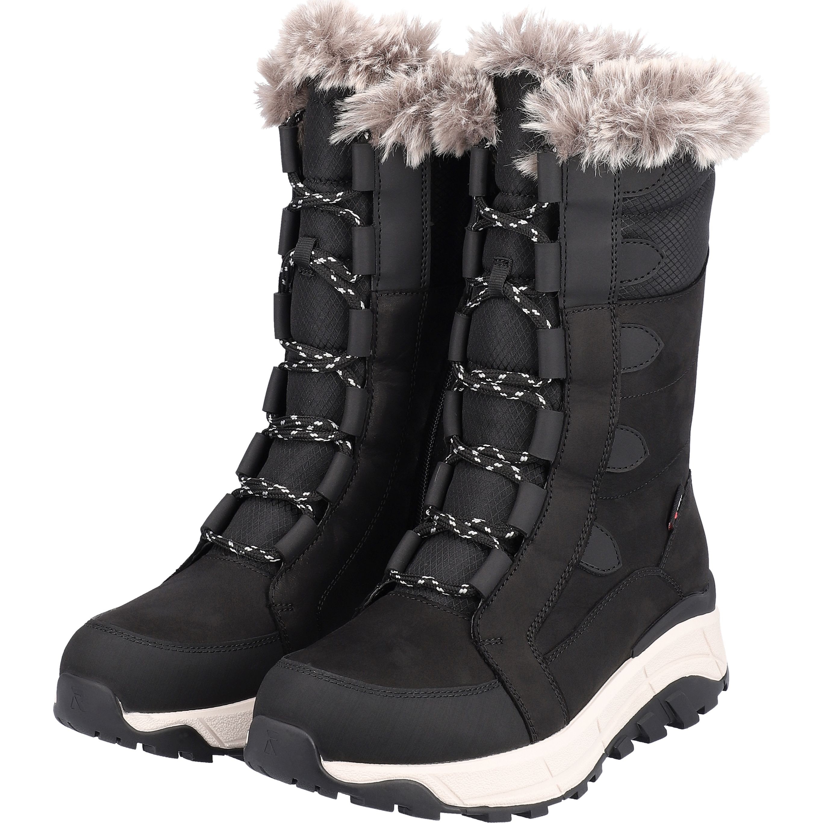 RIEKER EVOLUTION Aulinukai moterims, Juoda, Ladies mid height boots 9