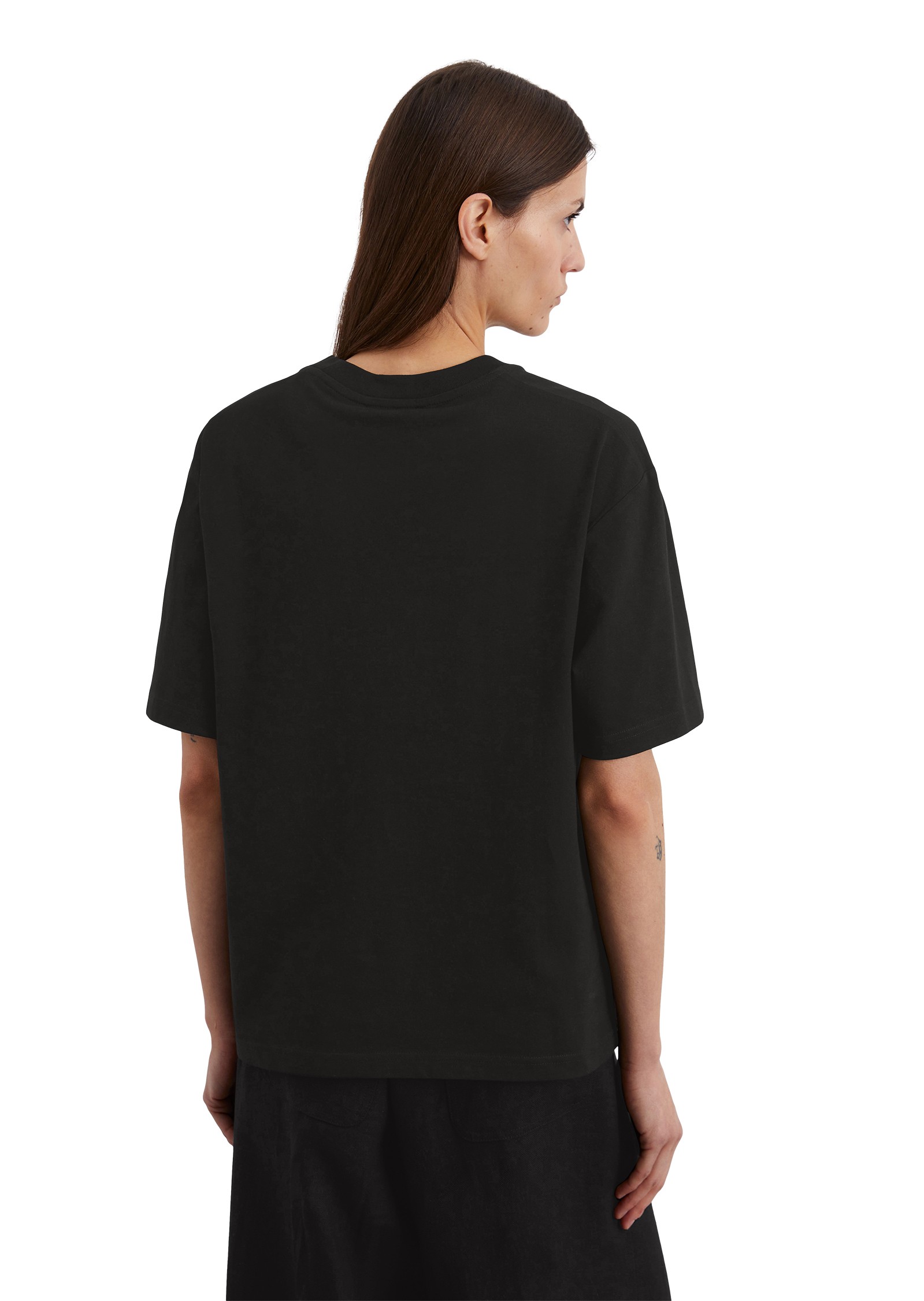 MARC O'POLO Marškinėliai trump. rankovėmis moterims, Juoda, Tshirts sh 503201251033 3