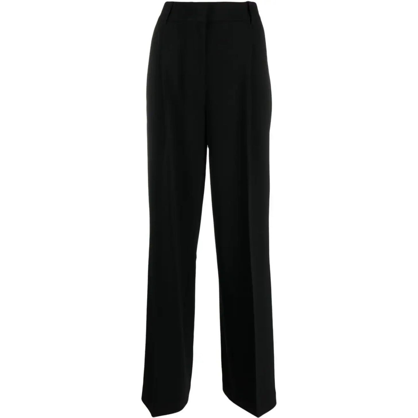 MICHAEL KORS Platūs džinsai moterims, Juoda, Pleated wide leg pant 1