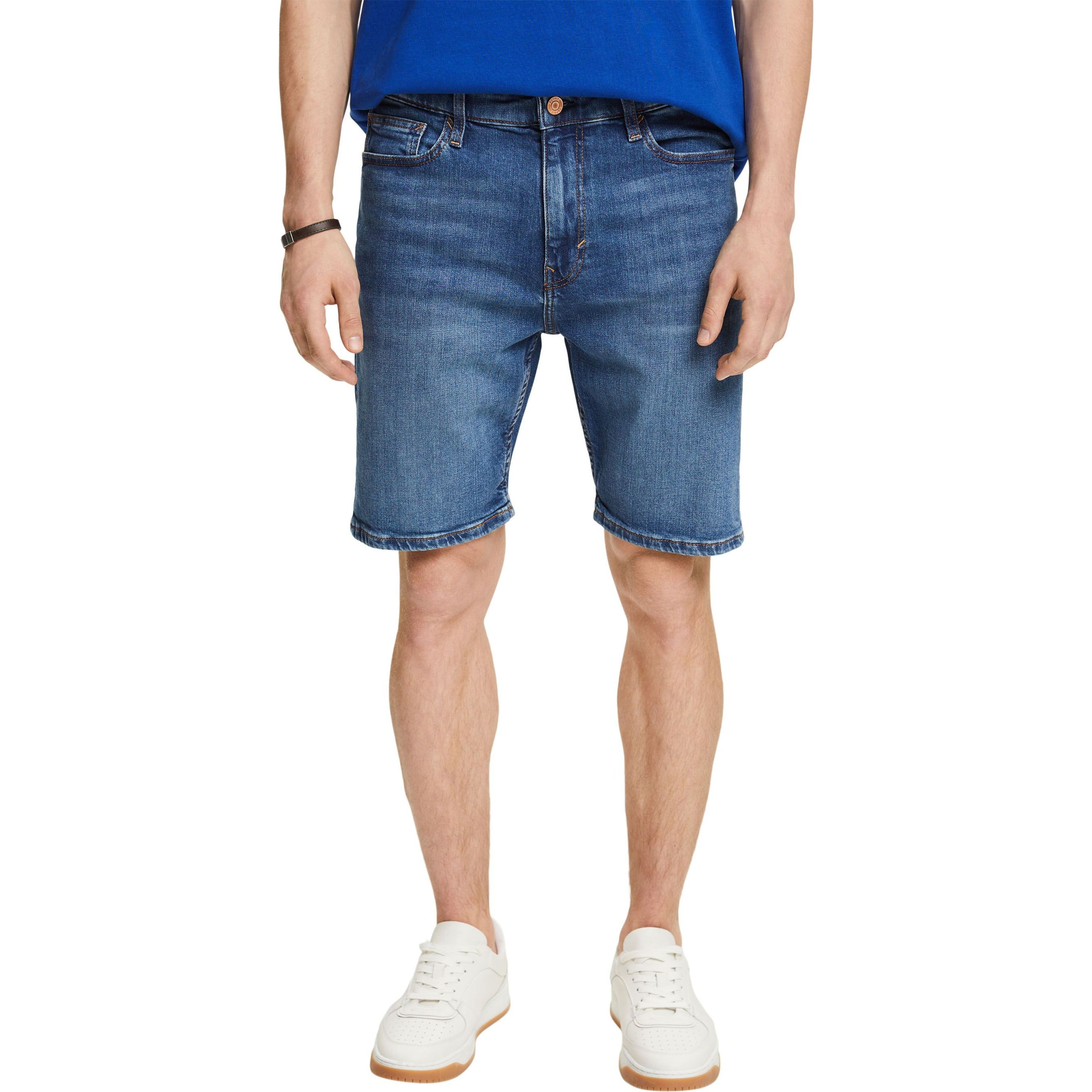 ESPRIT Šortai vyrams, Mėlyna, rcs strght Shorts 2