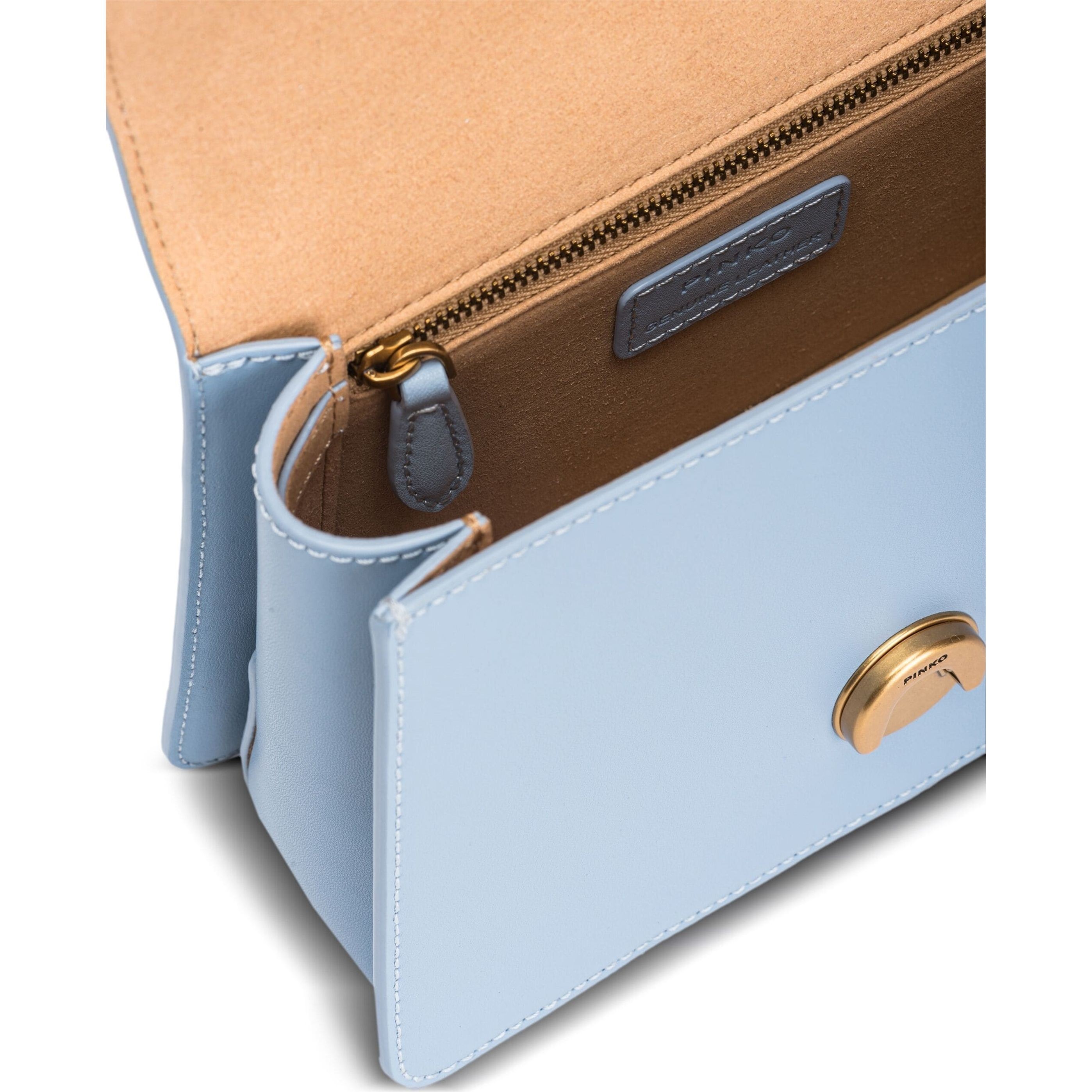 PINKO Pirkinių krepšys moterims, Mėlyna, Small love tote bag 4