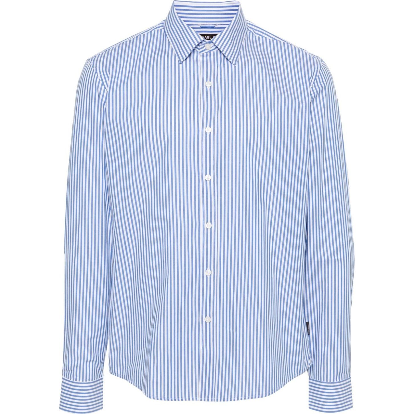 MICHAEL KORS Marškiniai ilgomis rankovėmis vyrams, Mėlyna, Long sleeve shirt