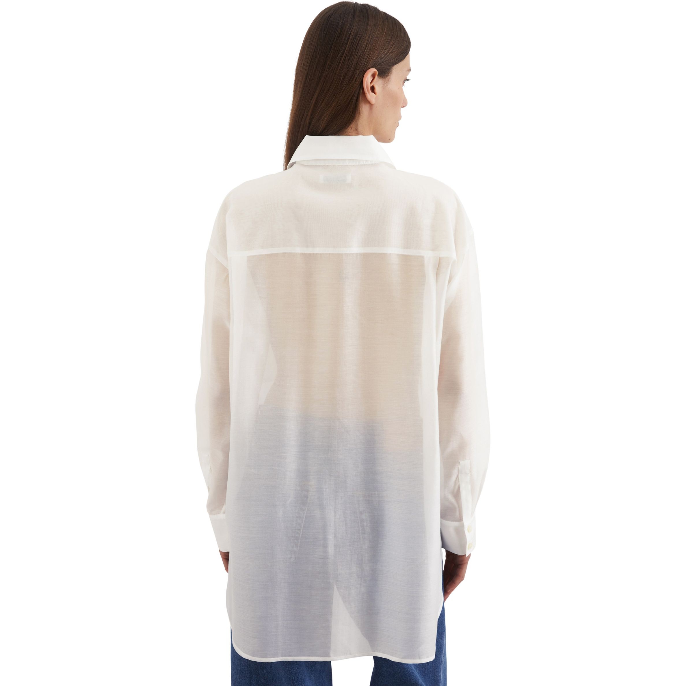 MARC O'POLO Marškiniai ilgomis rankovėmis moterims, Balta, Shirts lon 502089042069 3