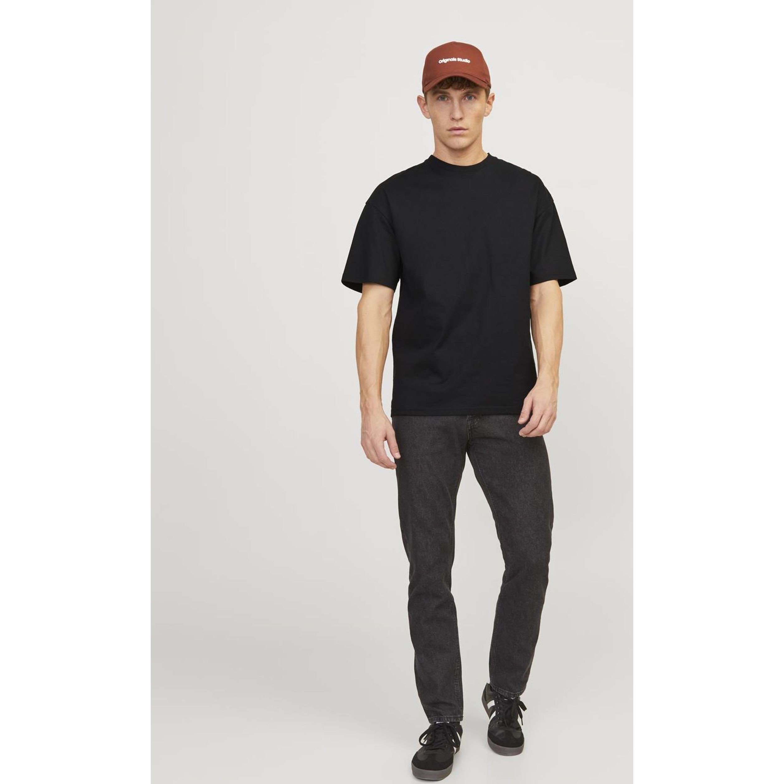 JACK & JONES Marškinėliai vyrams, Juoda, Jorvibe het-shirts 4