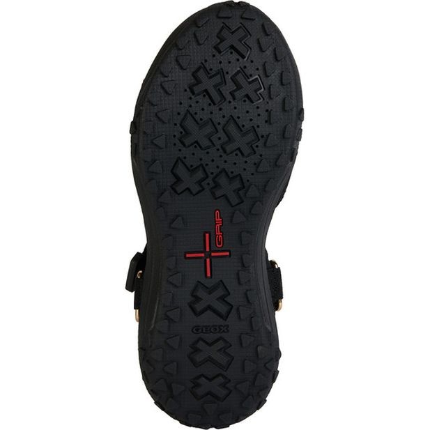 GEOX Basutės moterims, Juoda, Sorapis grip sandals 6