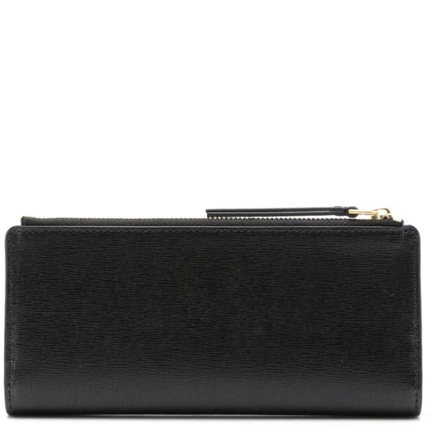 TORY BURCH Piniginė moterims, Juoda, Robinson zip slim wallet 2