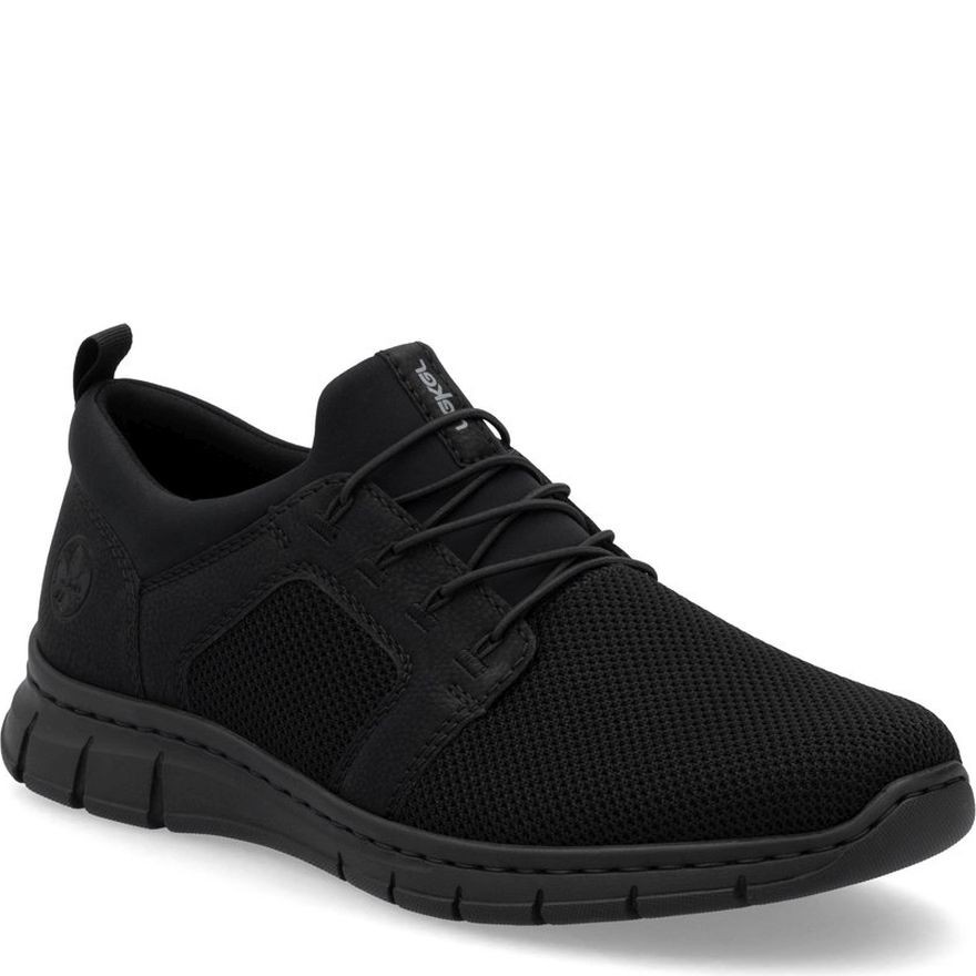 RIEKER Laisvalaikio bateliai vyrams, Juoda, Slipper 1