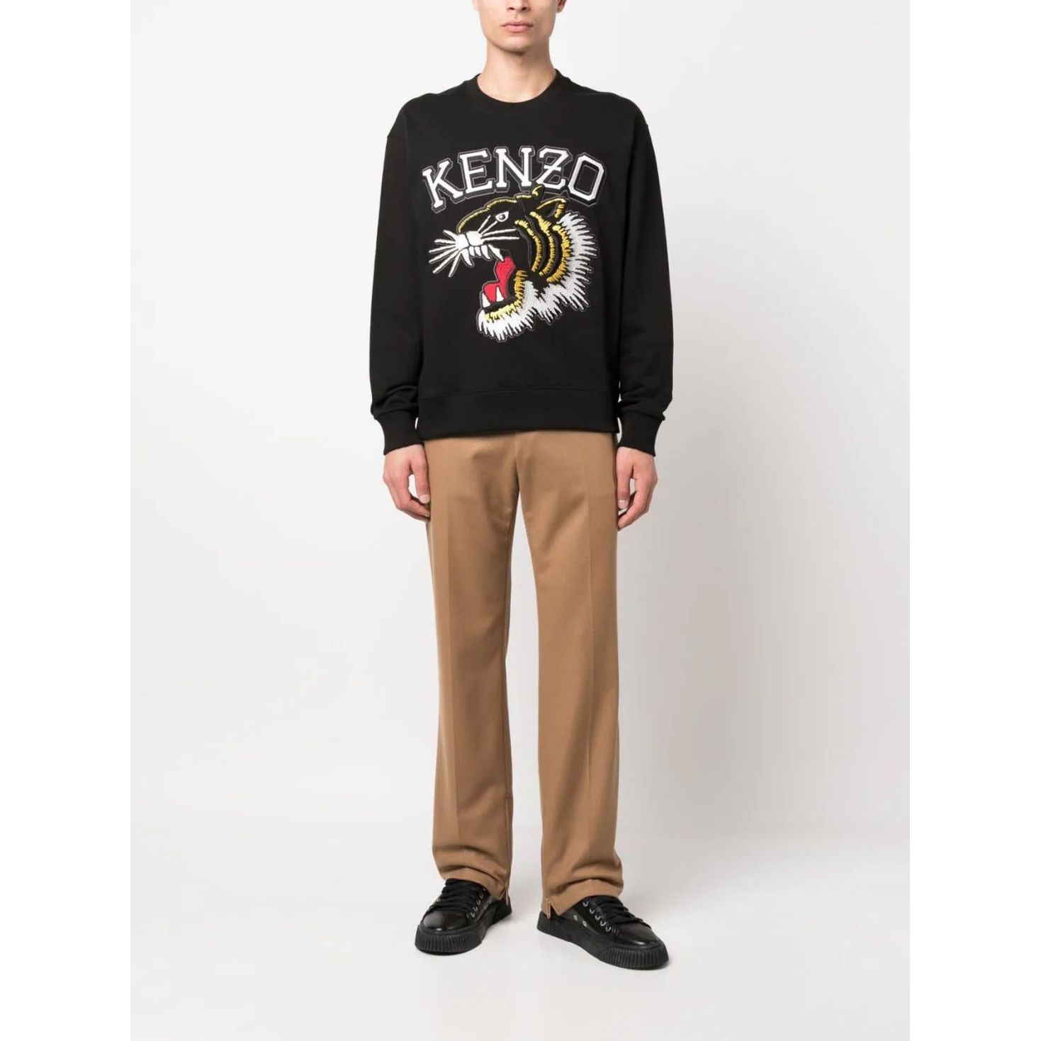 KENZO Sportinis nertinis vyrams, Juoda, Tiger varsity classic sweater 2