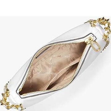 MICHAEL KORS Rankinė per petį moterims, Balta, Sm bracelet pouchette 4