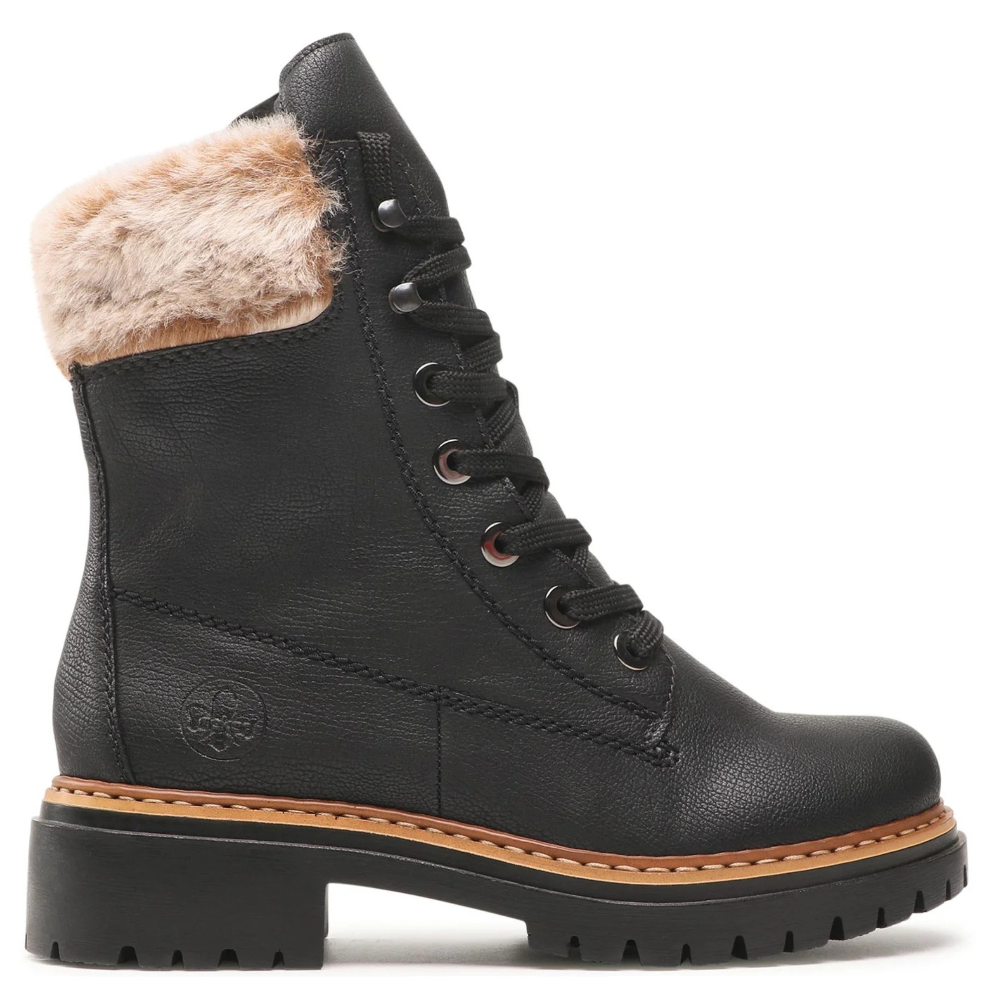 RIEKER Aulinukai moterims, Juoda, BOOTIES 2