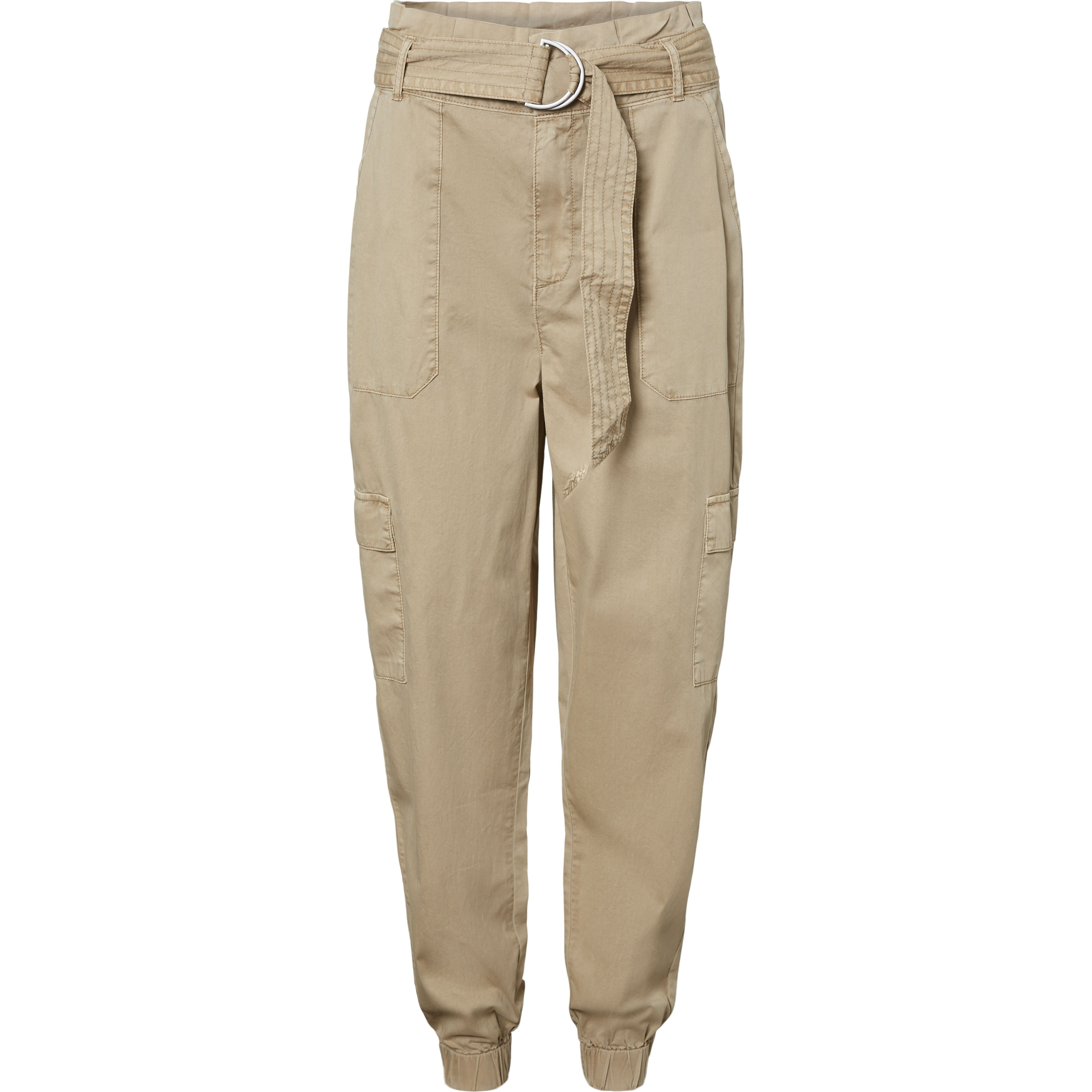 VERO MODA Kelnės moterims, Smėlio, VMFLAME HW CARGO 1