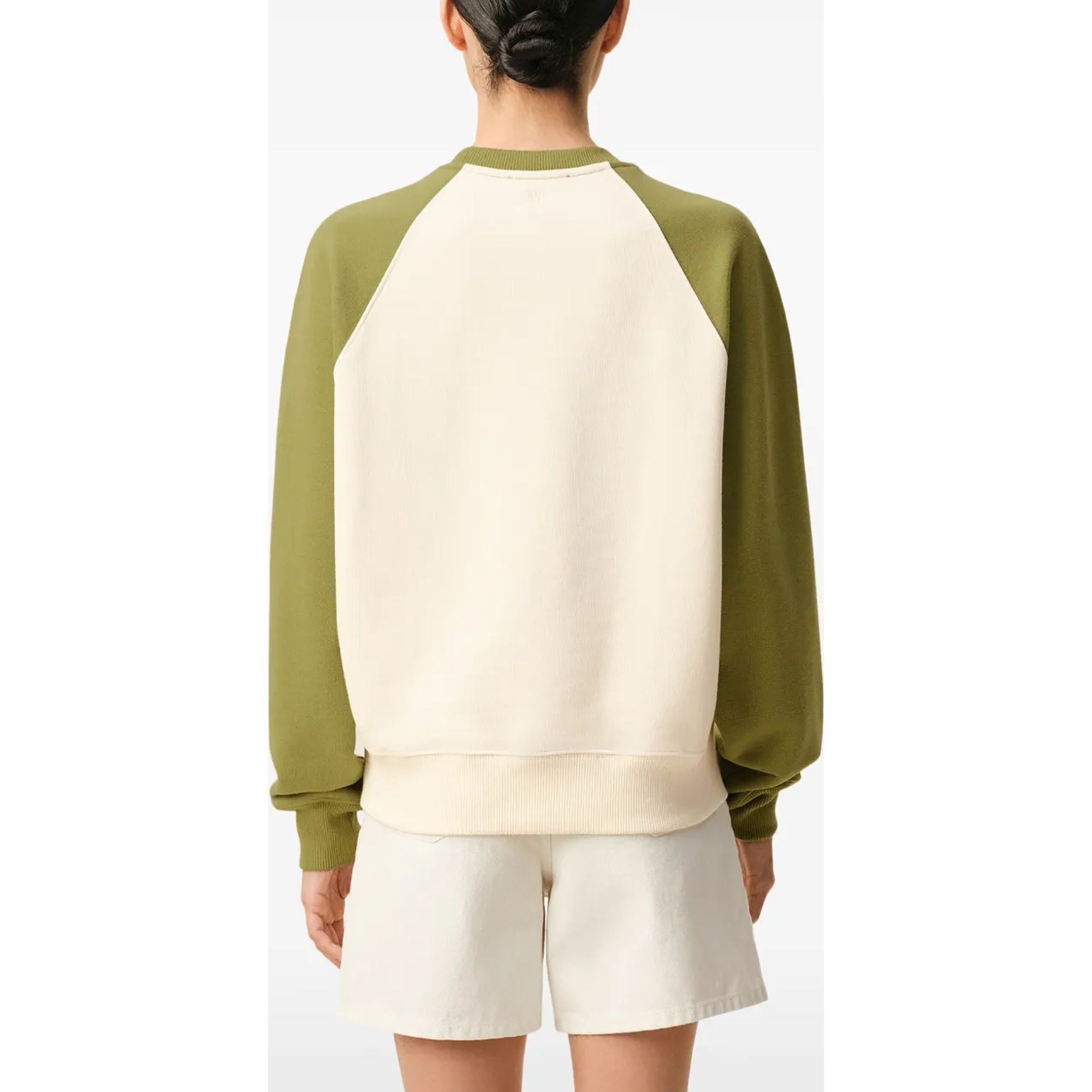 AMI PARIS Sportinis nertinis, Balta, Boxy fit crewneck 4