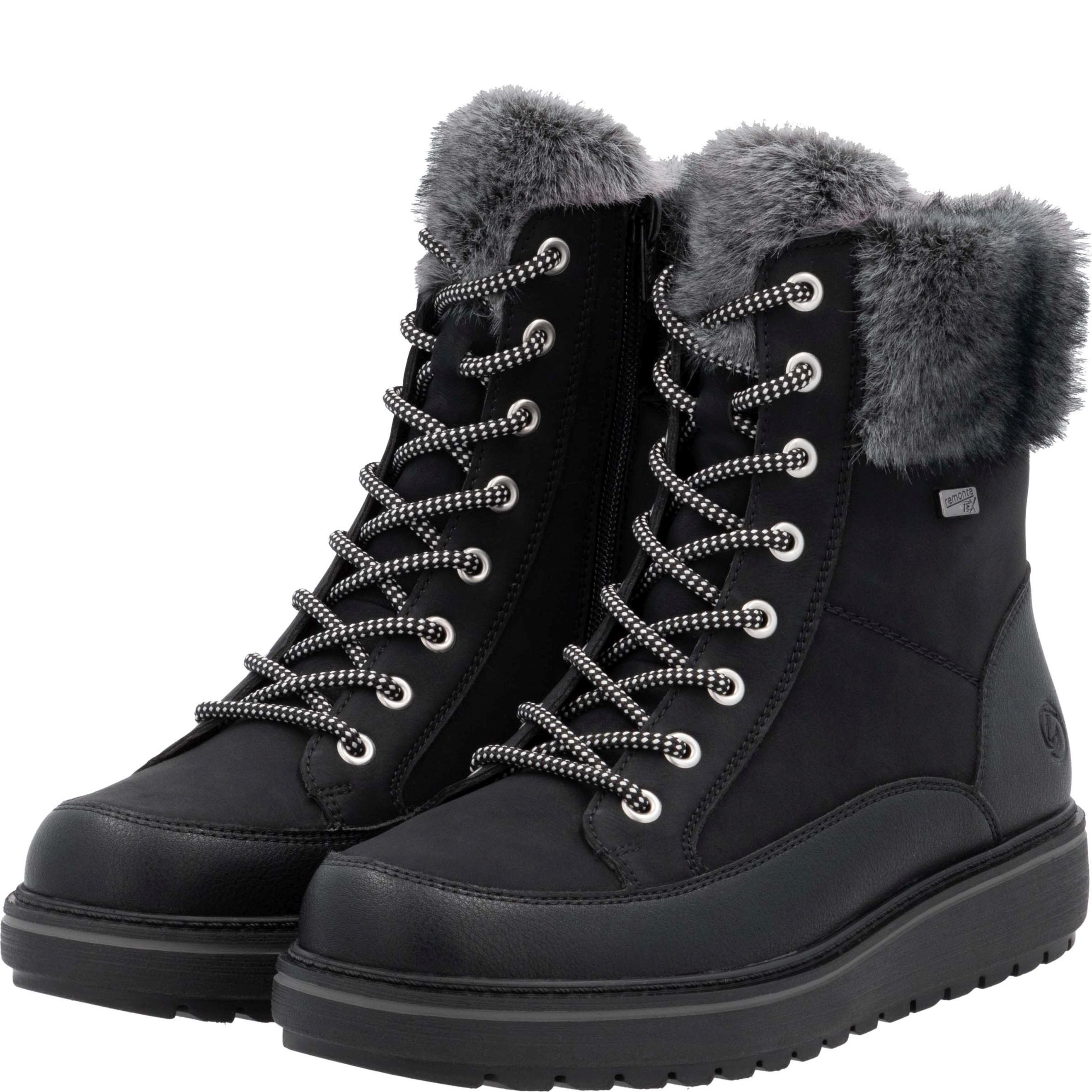 REMONTE Aulinukai moterims, Juoda, Ladies mid height boots 10