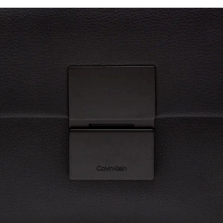 CALVIN KLEIN Kuprinė vyrams, Juoda, Iconic plaque flap backpack 4