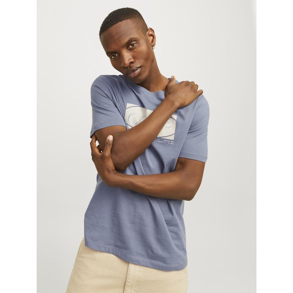 JACK & JONES Marškinėliai vyrams, Mėlyna, JCOSTAR TEE SS CREW 4