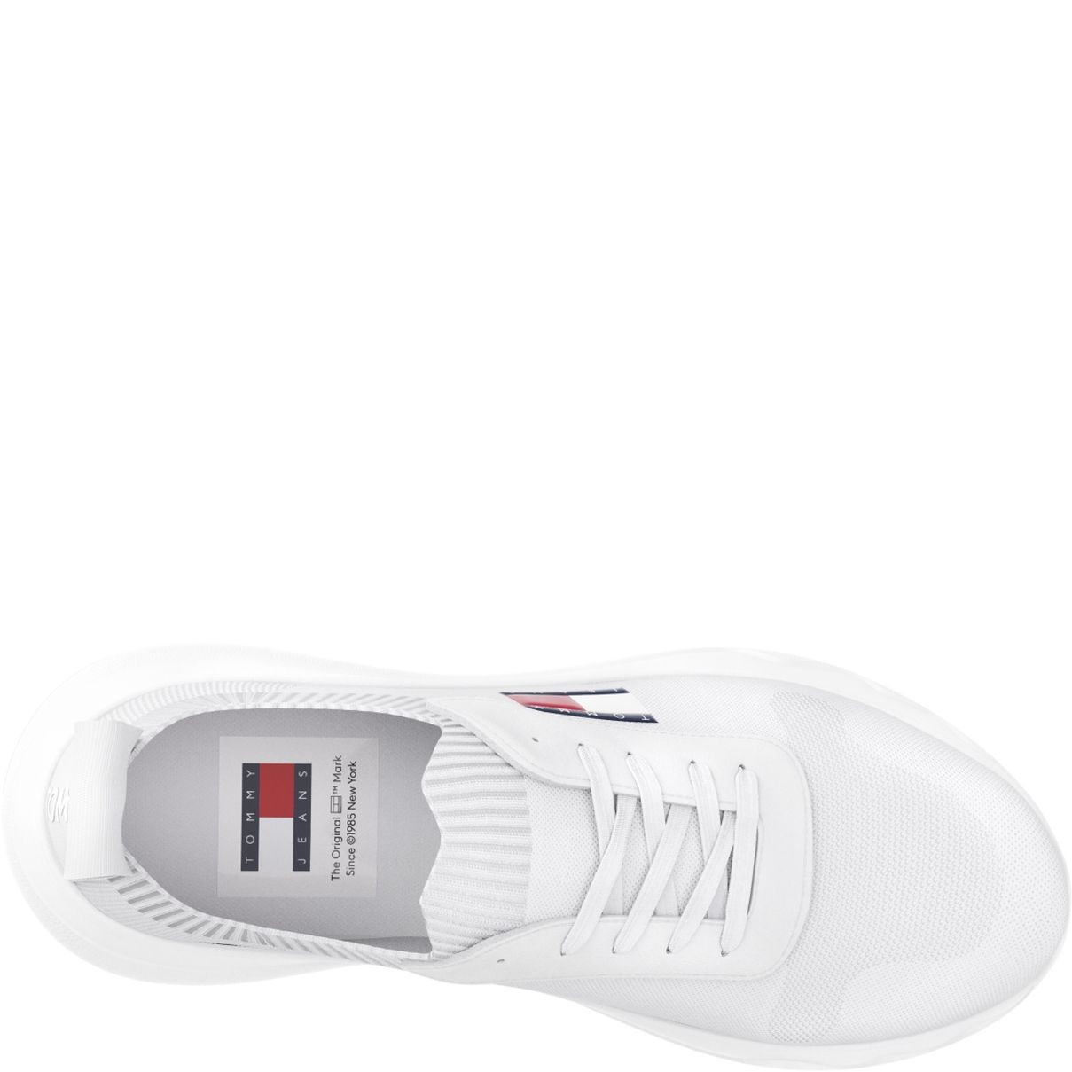 TOMMY JEANS Laisvalaikio bateliai moterims, Smėlio, Knit leisure 2